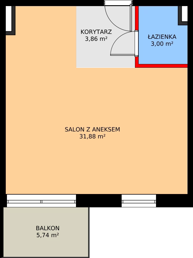 4 pokoje, mieszkanie 84,49 m², piętro 2, oferta nr H/2/16, Natura Park, Łódź, Widzew, Dolina Łódki, ul. Listopadowa