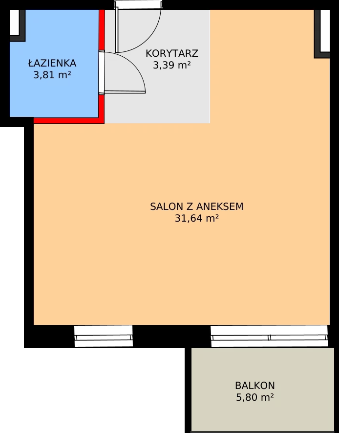 4 pokoje, mieszkanie 83,74 m², piętro 2, oferta nr I/2/24, Natura Park, Łódź, Widzew, Dolina Łódki, ul. Listopadowa