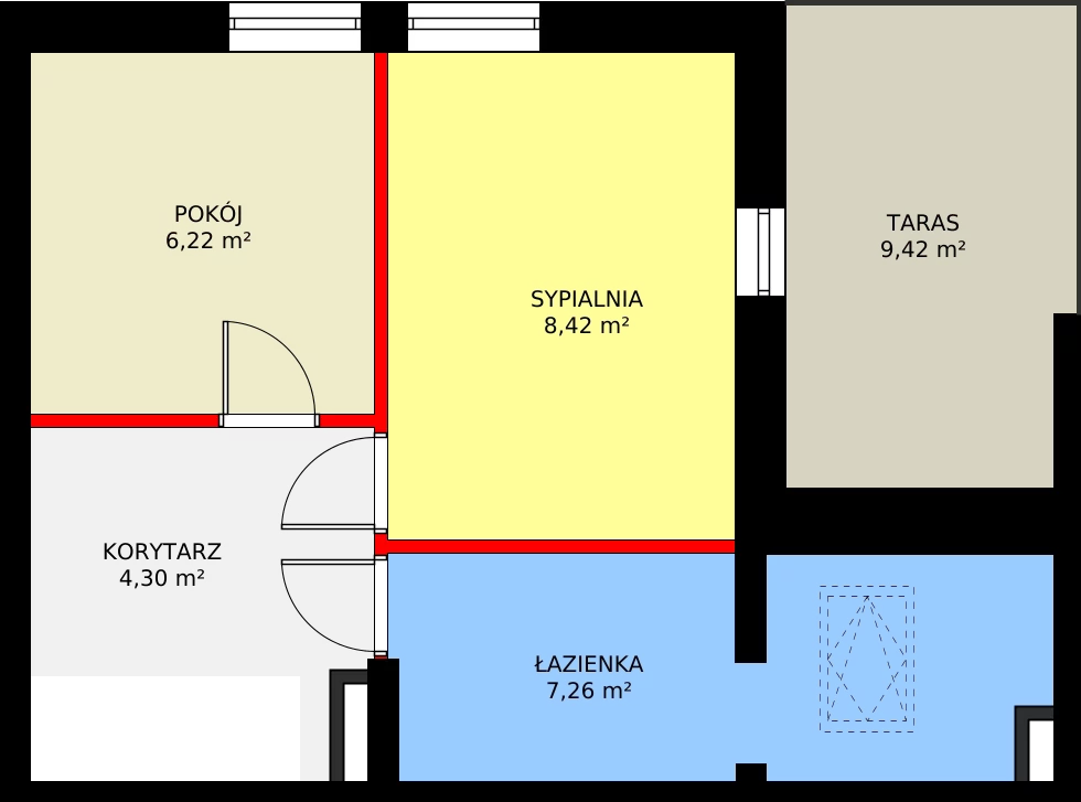 3 pokoje, mieszkanie 65,33 m², piętro 2, oferta nr I/2/21, Natura Park, Łódź, Widzew, Dolina Łódki, ul. Listopadowa