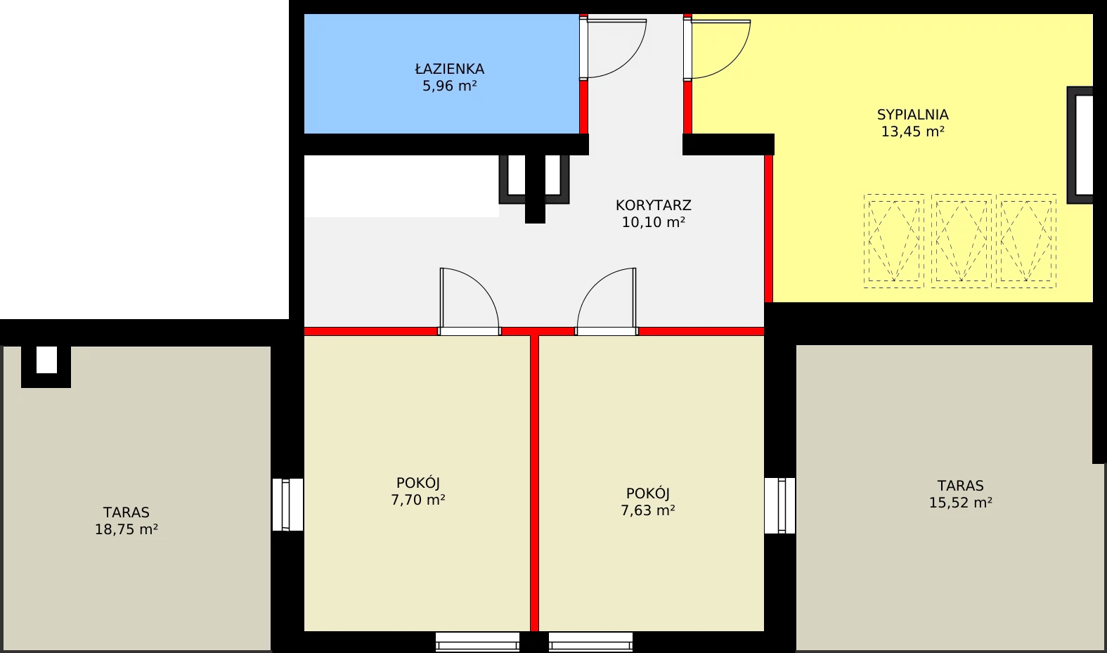 4 pokoje, mieszkanie 83,68 m², piętro 2, oferta nr J/2/24, Natura Park, Łódź, Widzew, Dolina Łódki, ul. Listopadowa