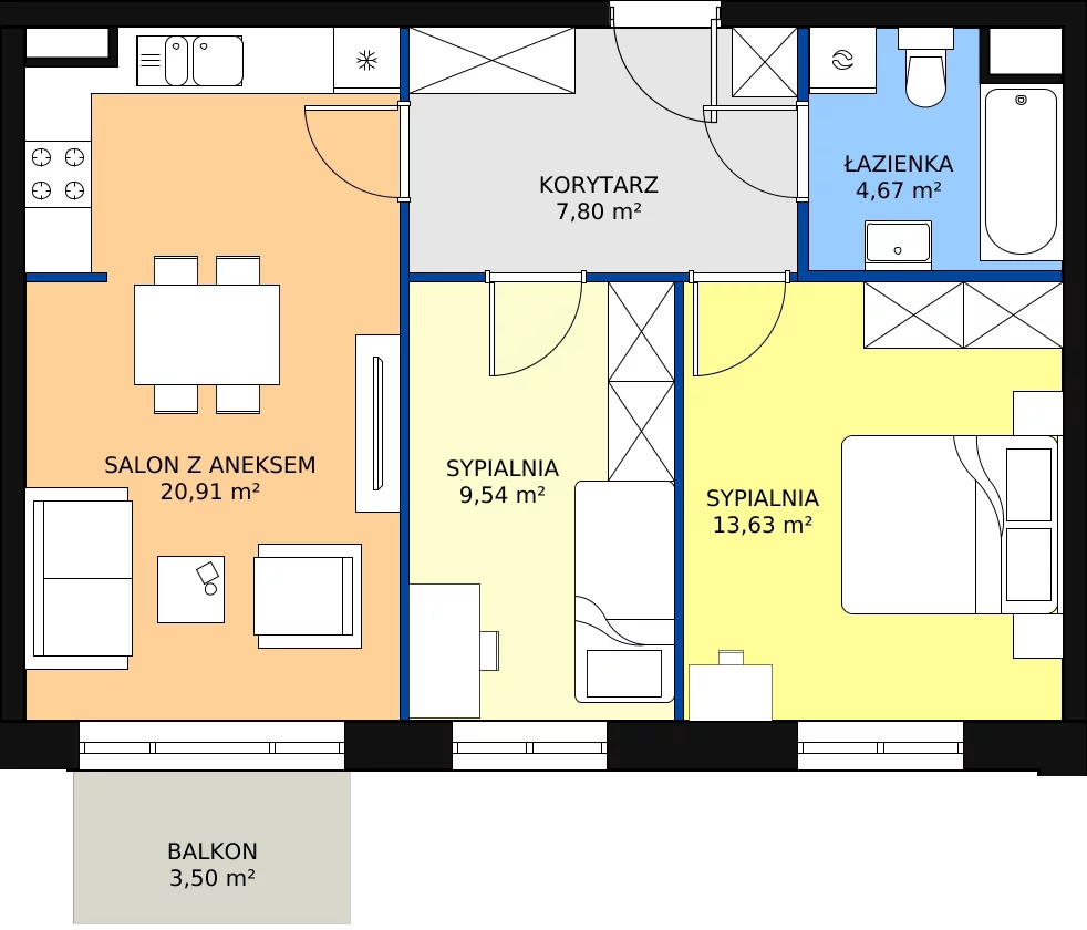 Zalety mieszkania 56.55 m², 1_12