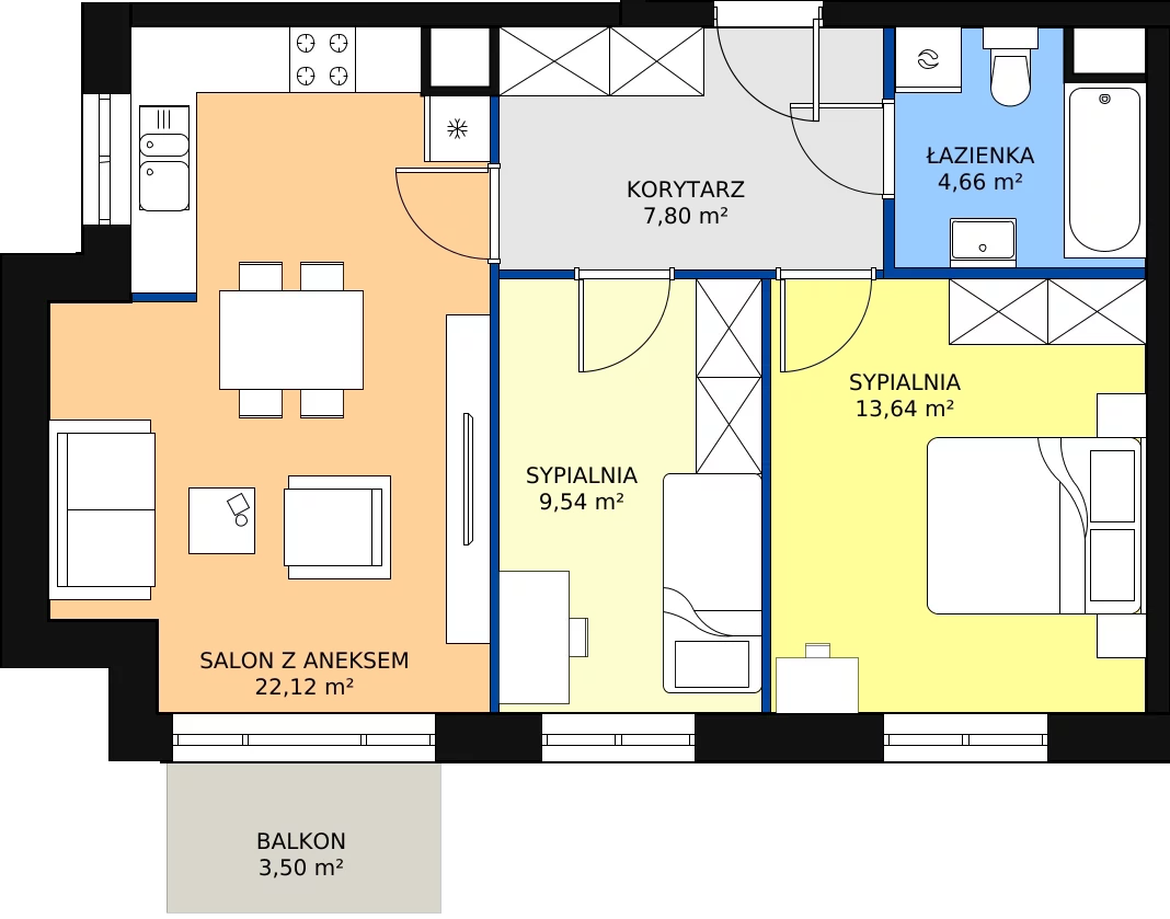 Zalety mieszkania 57.76 m², 1_14