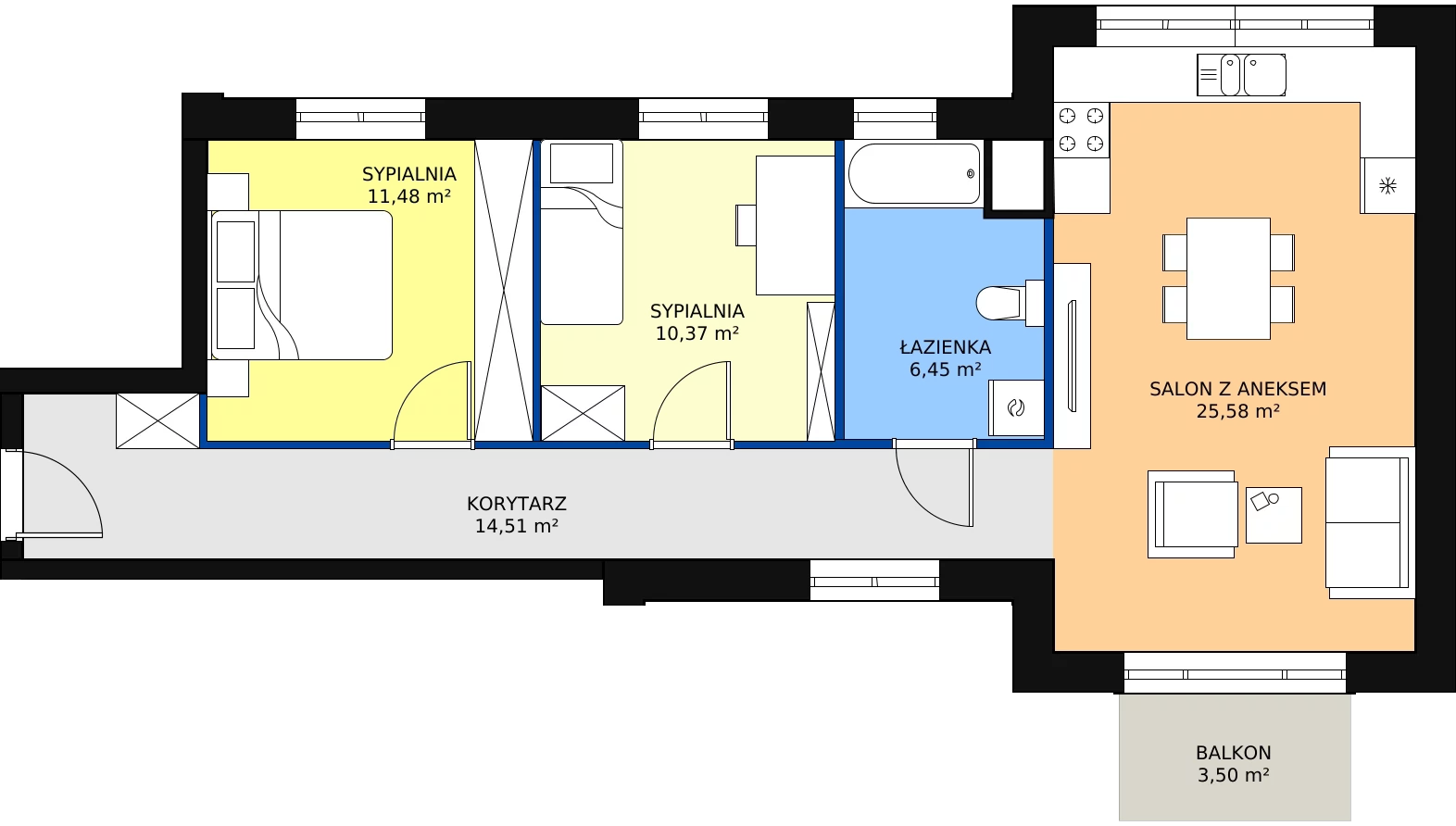Zalety mieszkania 68.39 m², 3_31
