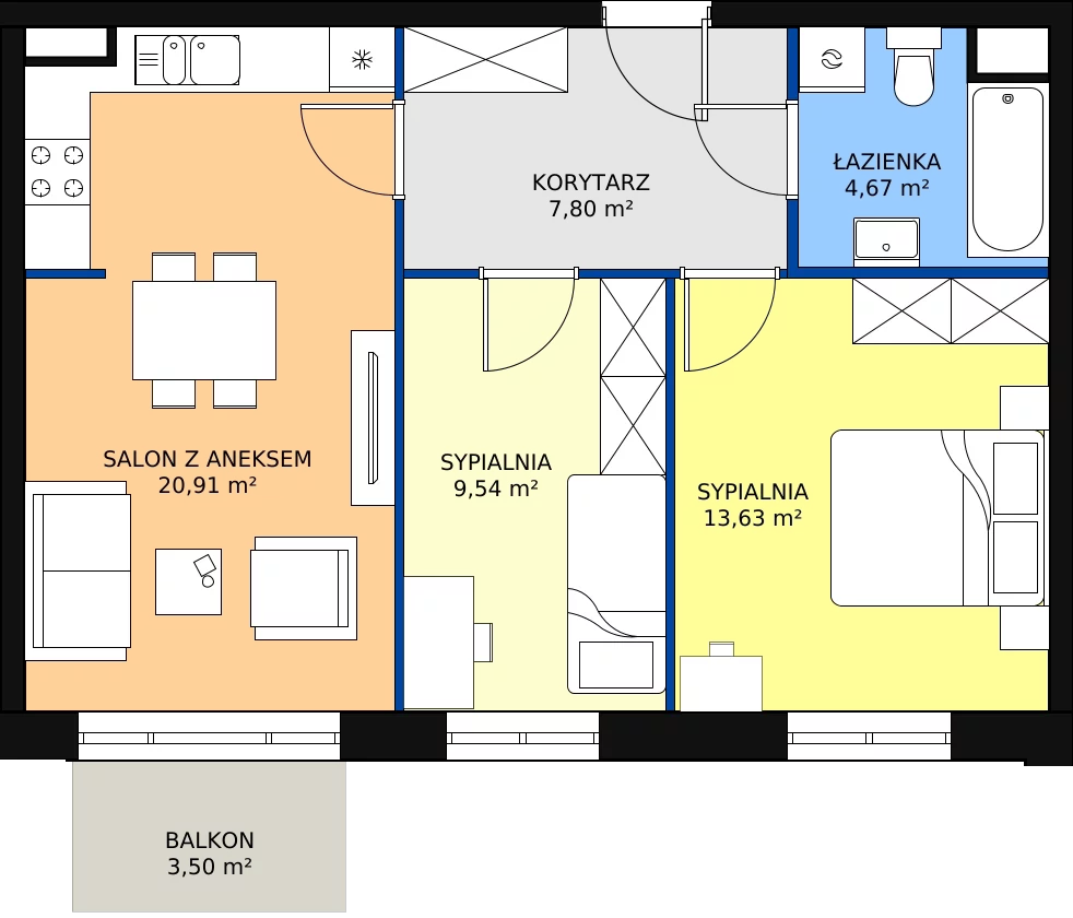 Zalety mieszkania 56.55 m², 3_32
