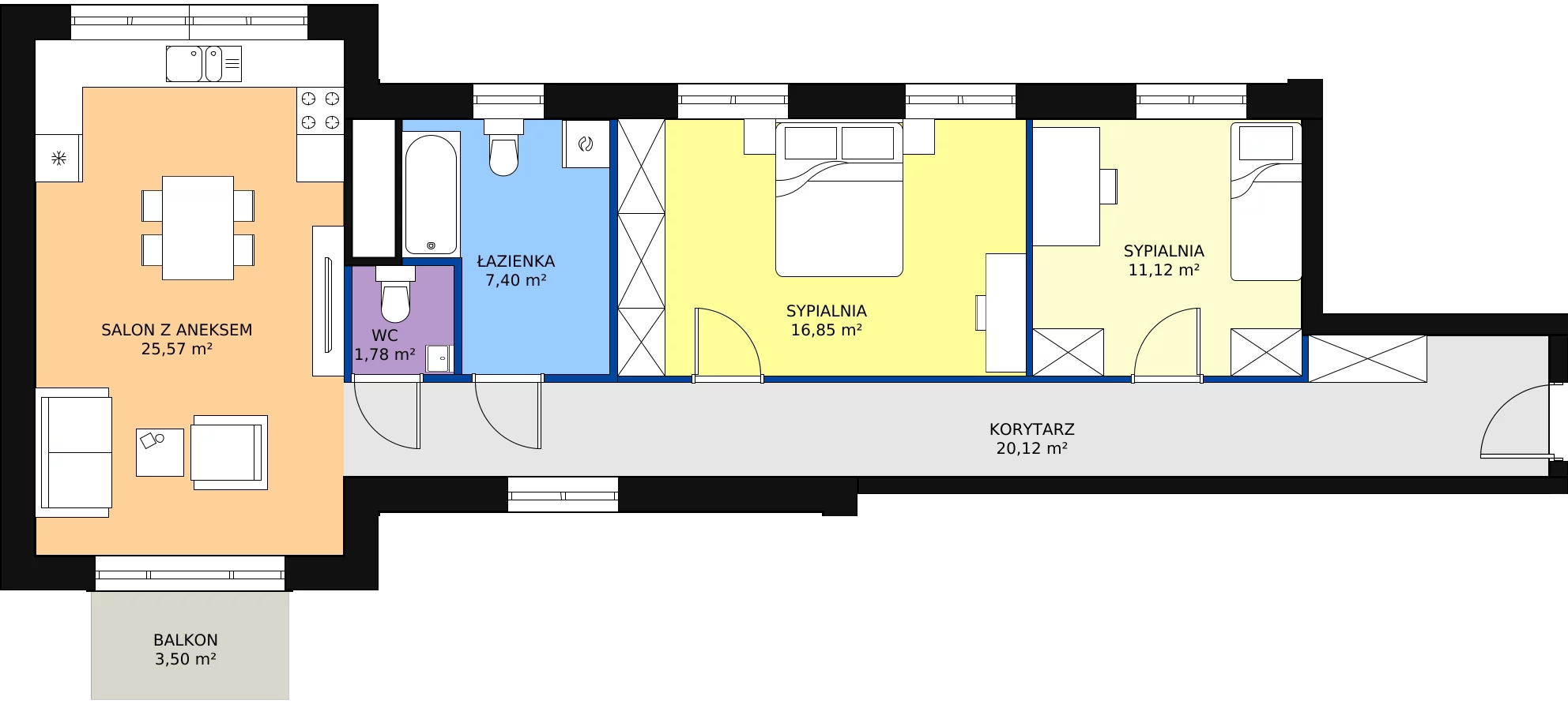 Zalety mieszkania 82.84 m², 3_40