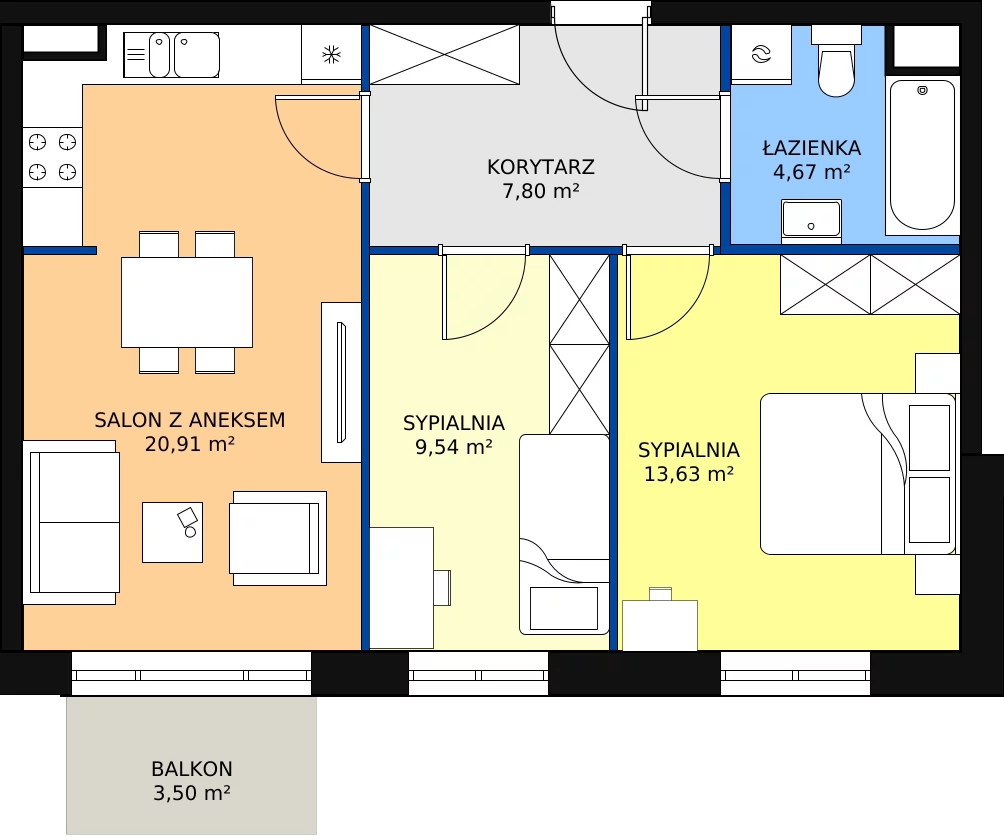 Zalety mieszkania 56.55 m², 5_51