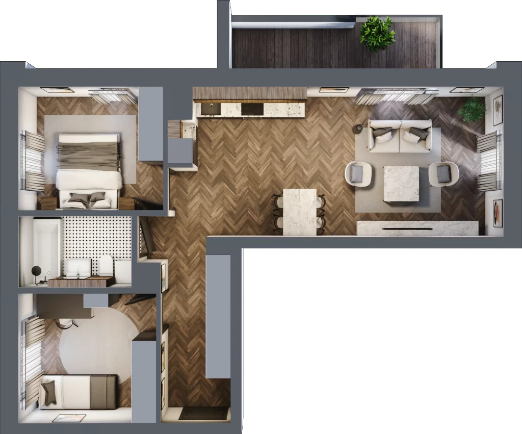 3 pokoje, mieszkanie 62,52 m², piętro 2, oferta nr 1-9, Sokola, Olsztyn, Gutkowo, ul. Sokola
