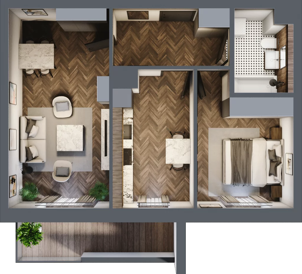3 pokoje, mieszkanie 54,08 m², piętro 1, oferta nr 2-22, Sokola, Olsztyn, Gutkowo, ul. Sokola