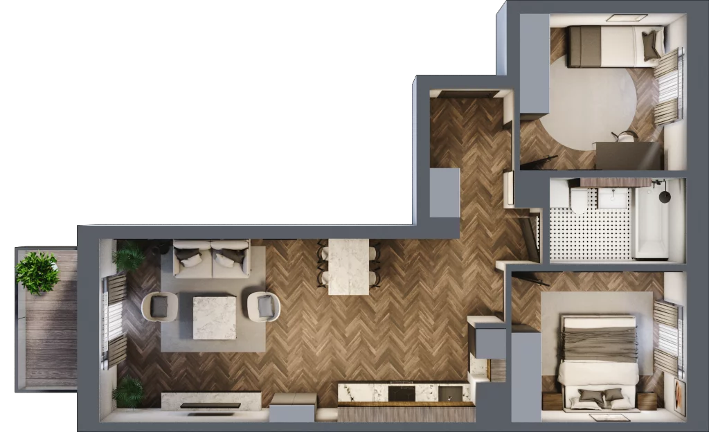 3 pokoje, mieszkanie 60,35 m², piętro 1, oferta nr 2-20, Sokola, Olsztyn, Gutkowo, ul. Sokola