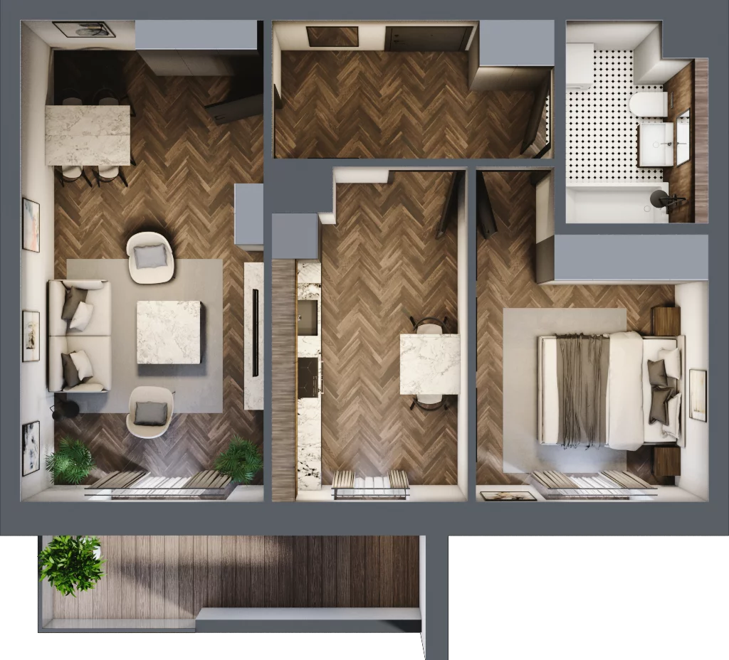 3 pokoje, mieszkanie 54,08 m², piętro 2, oferta nr 2-26, Sokola, Olsztyn, Gutkowo, ul. Sokola