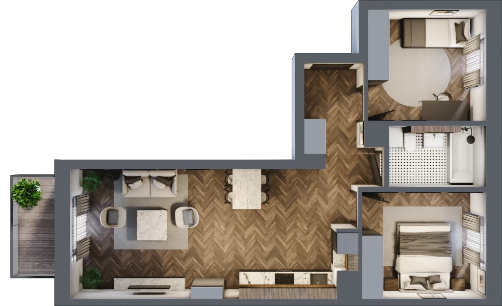 3 pokoje, mieszkanie 60,35 m², piętro 2, oferta nr 2-24, Sokola, Olsztyn, Gutkowo, ul. Sokola