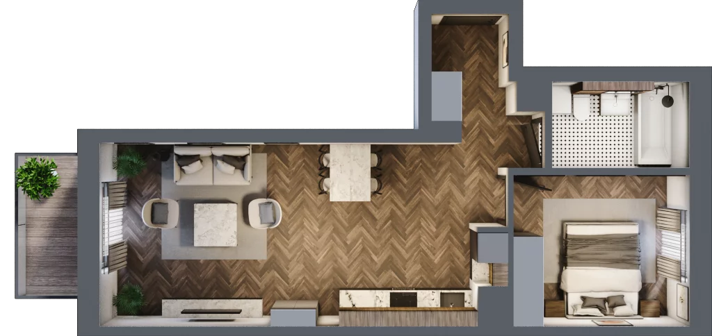 2 pokoje, mieszkanie 48,94 m², parter, oferta nr 2-16, Sokola, Olsztyn, Gutkowo, ul. Sokola