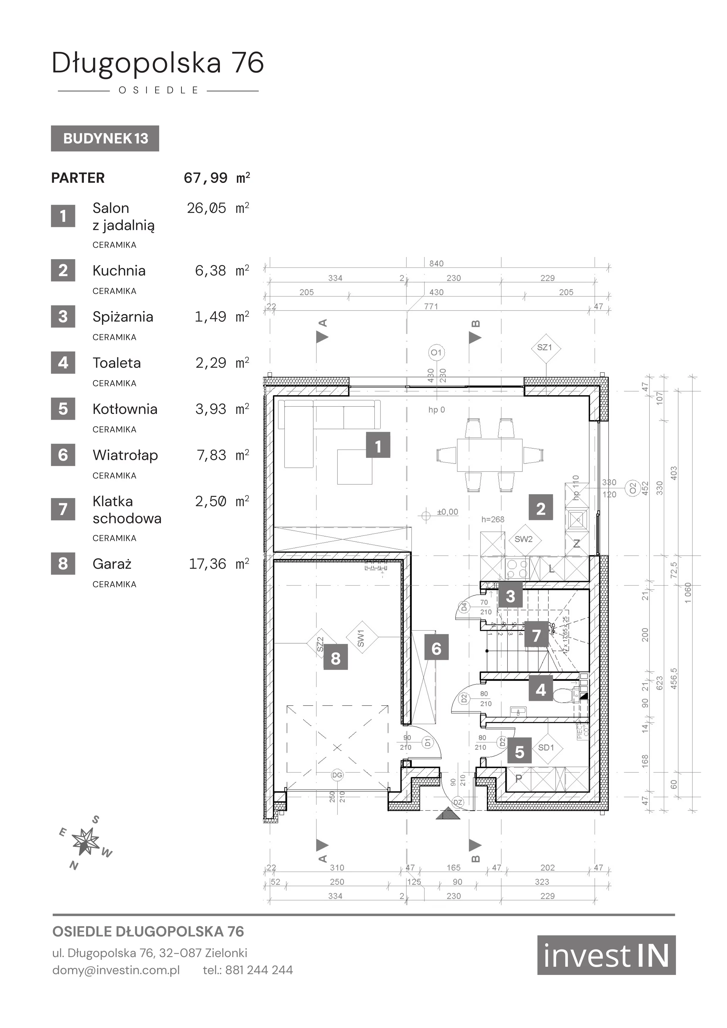 Dom 130,39 m², oferta nr 13, Osiedle Długopolska 76, Zielonki, ul. Długopolska 76