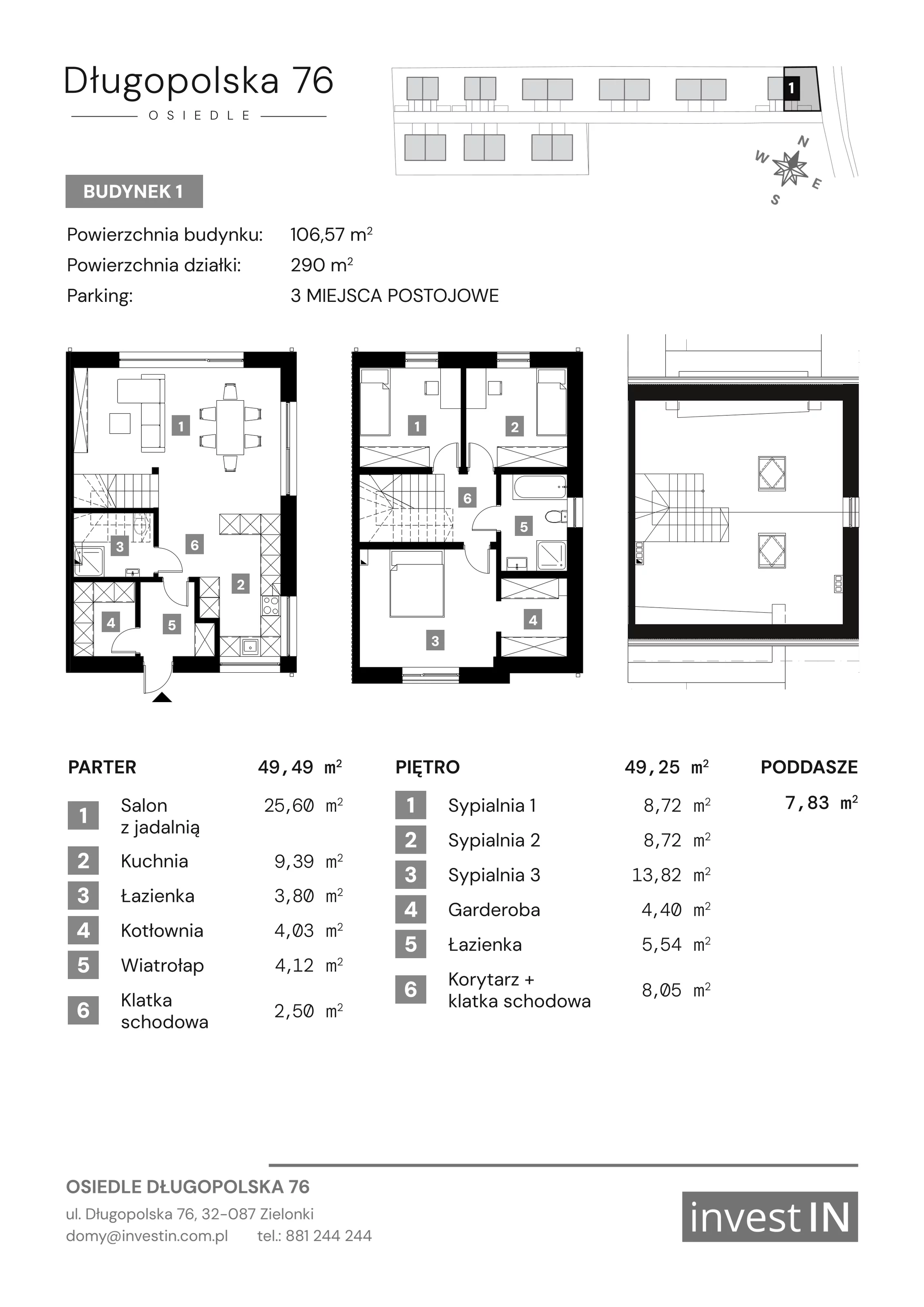 Dom 106,57 m², oferta nr 1, Osiedle Długopolska 76, Zielonki, ul. Długopolska 76