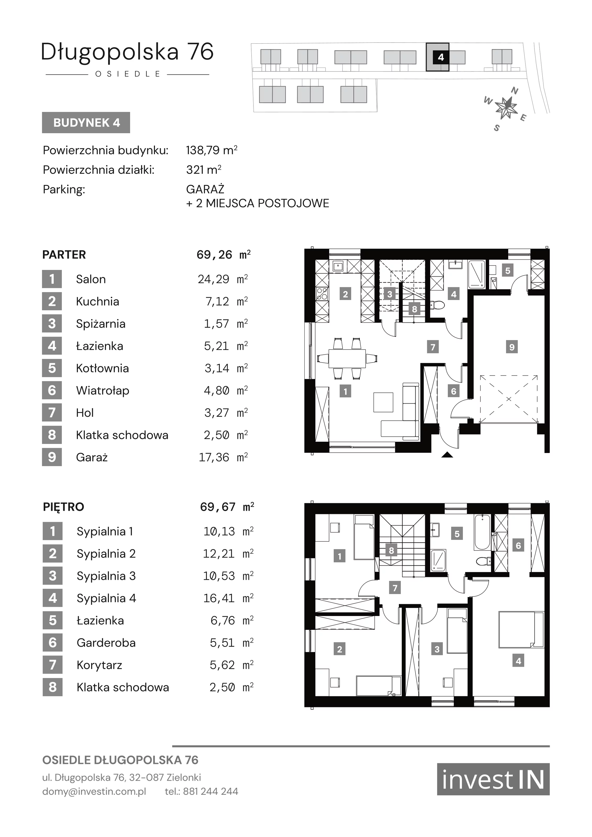 Dom 138,79 m², oferta nr 4, Osiedle Długopolska 76, Zielonki, ul. Długopolska 76