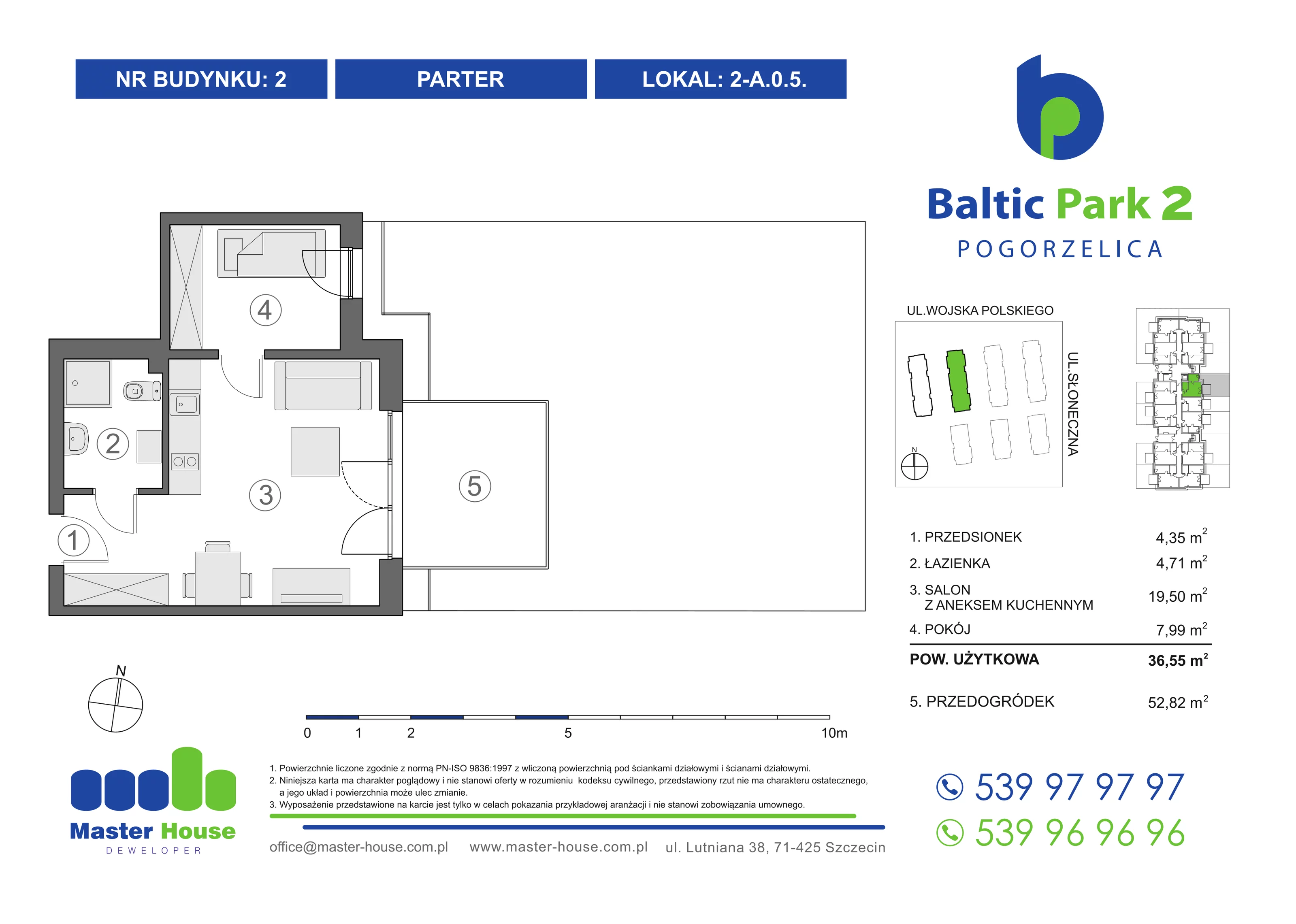 2 pokoje, apartament 37,07 m², parter, oferta nr 2-A.0.5, Baltic Park 2, Pogorzelica, ul. Wojska Polskiego