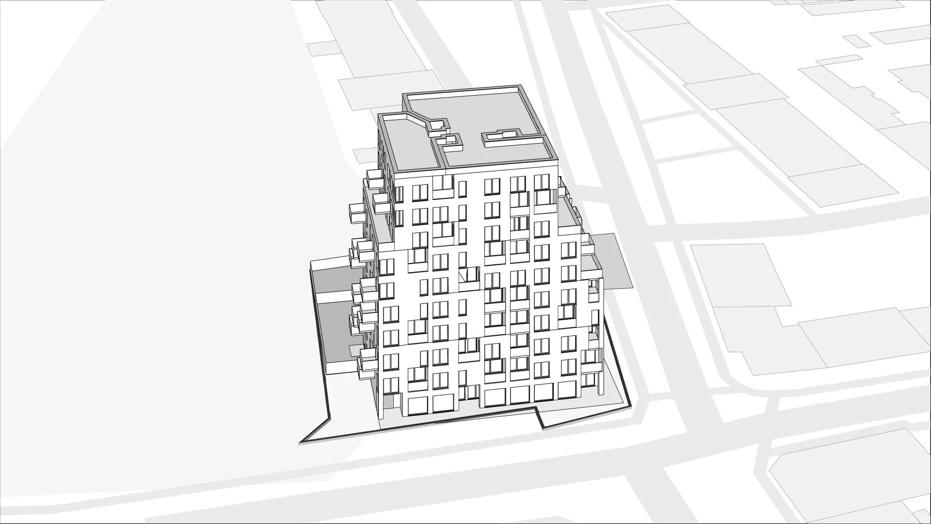 Wirtualna makieta 3D apartamentu 48.82 m², 7