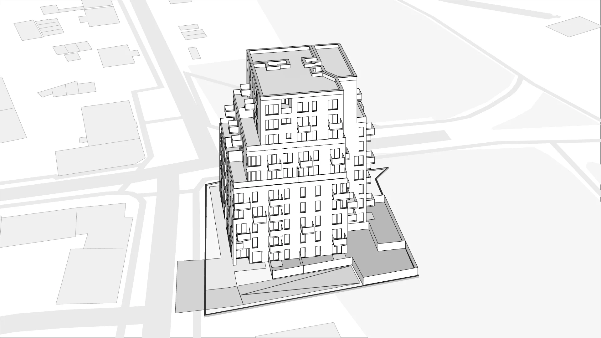Wirtualna makieta 3D apartamentu 44.85 m², 23
