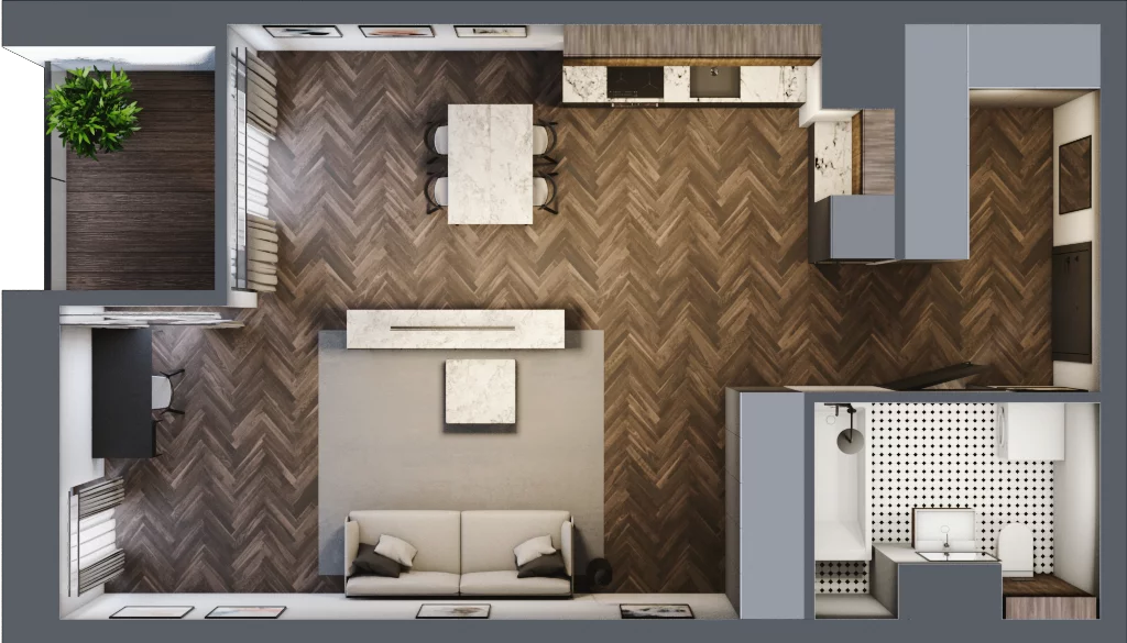 1 pokój, apartament 48,99 m², piętro 3, oferta nr 25, Kopalniana 1, Katowice, Bogucice, ul. Kopalniana 1