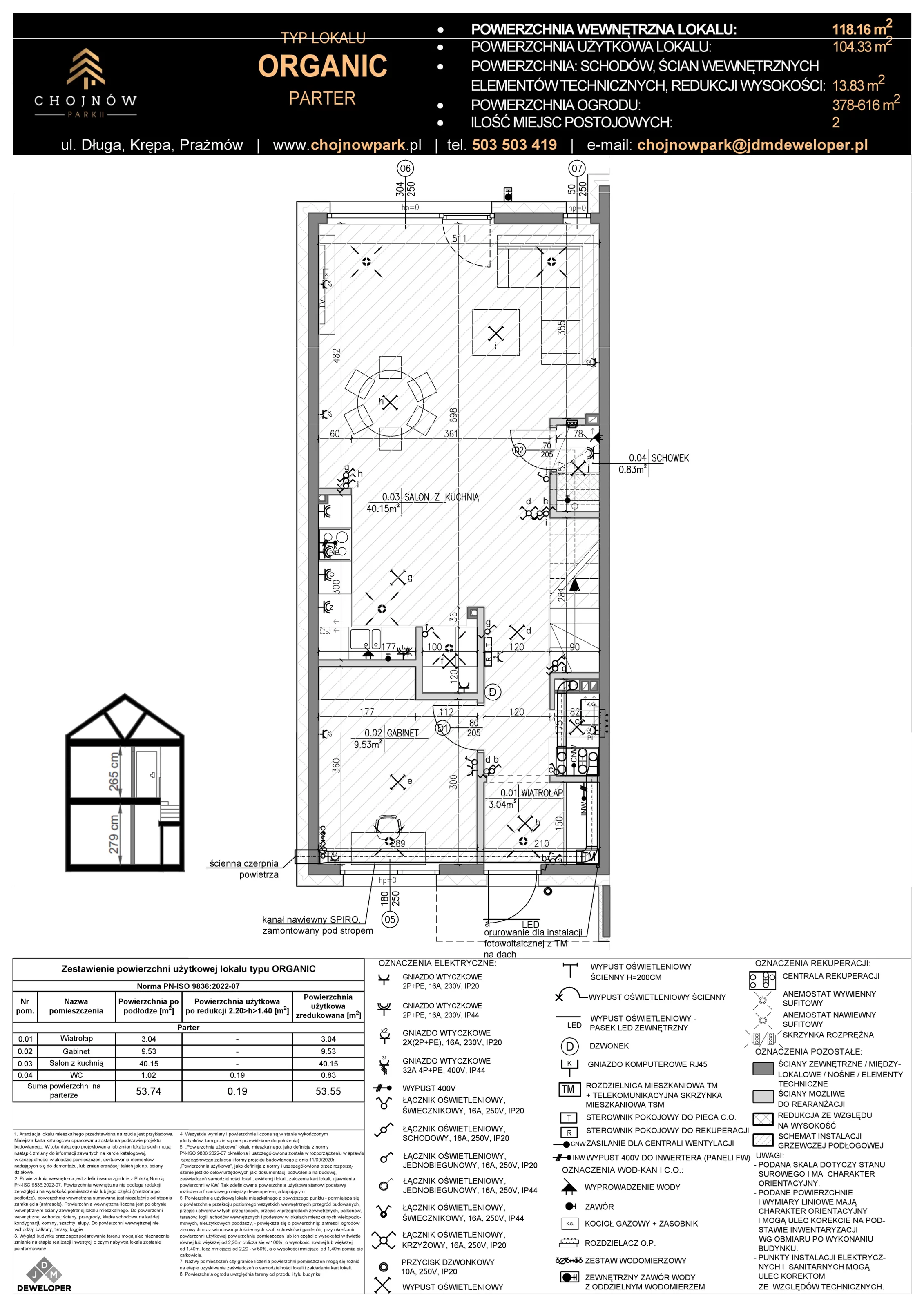 Dom 119,00 m², oferta nr J1-1, Chojnów Park II, Krępa, ul. Długa