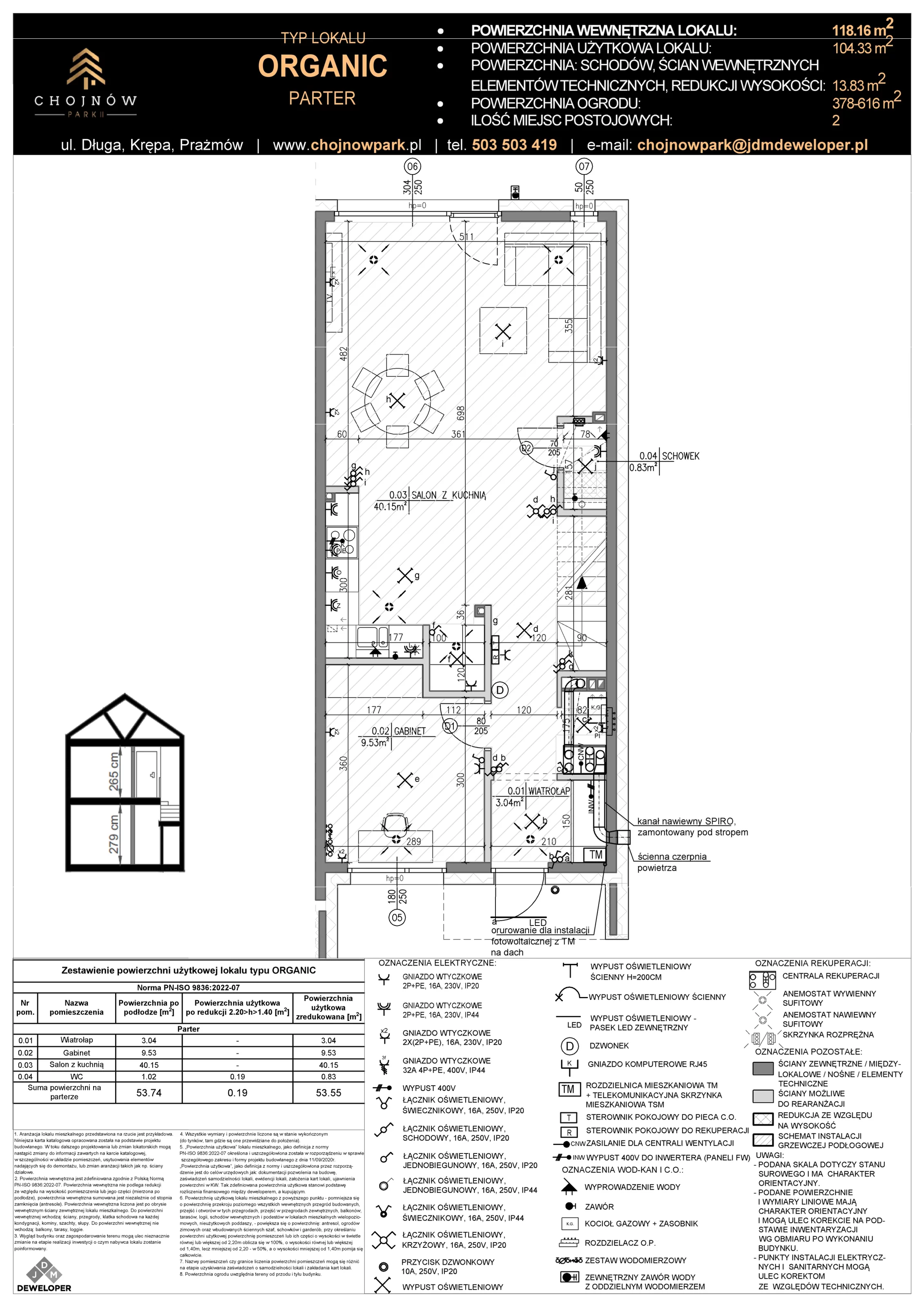 Dom 119,00 m², oferta nr J1-2, Chojnów Park II, Krępa, ul. Długa