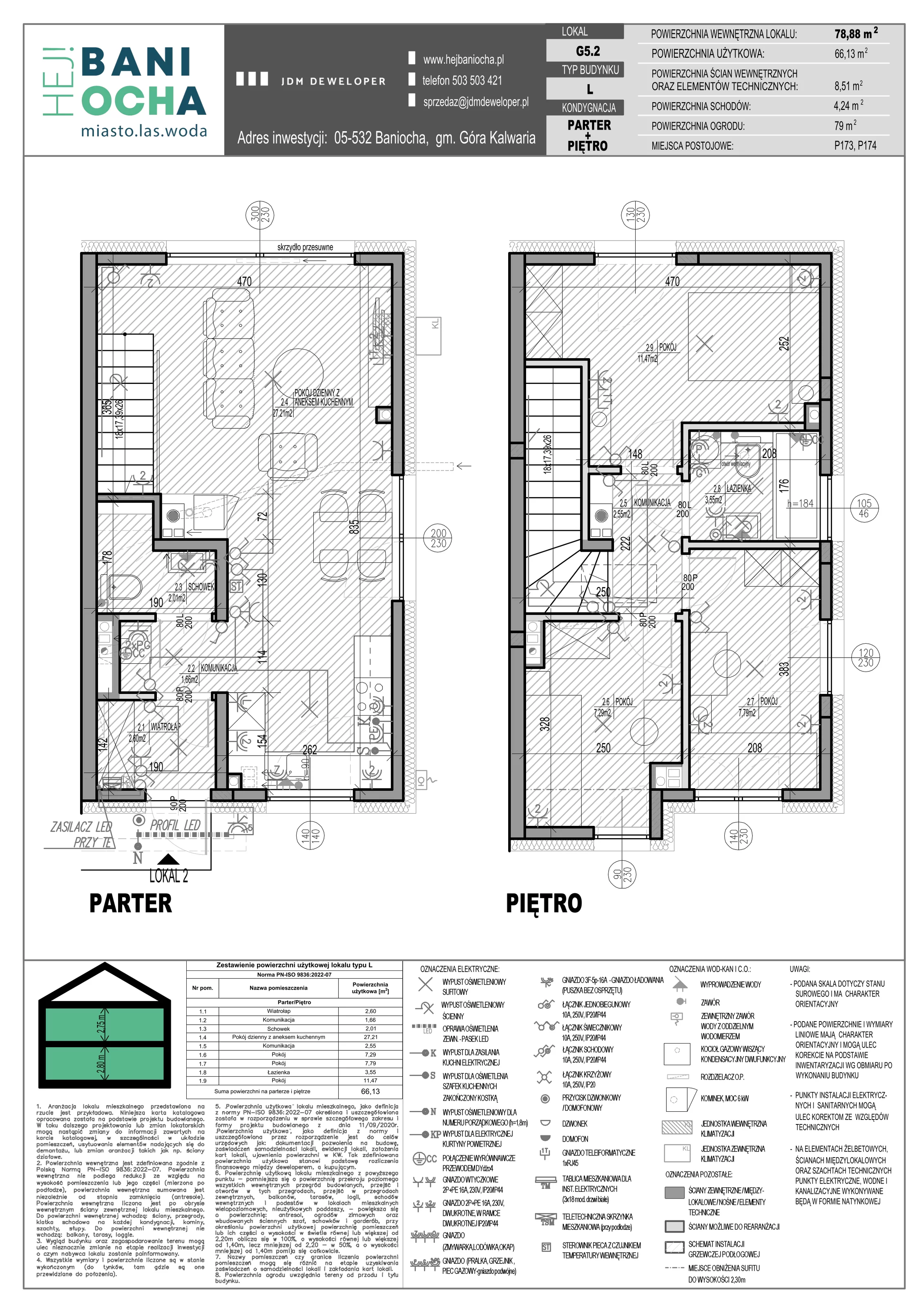Dom 78,88 m², oferta nr G5-2, Hej! Baniocha Domy, Baniocha, wjazd od ul. Spokojnej