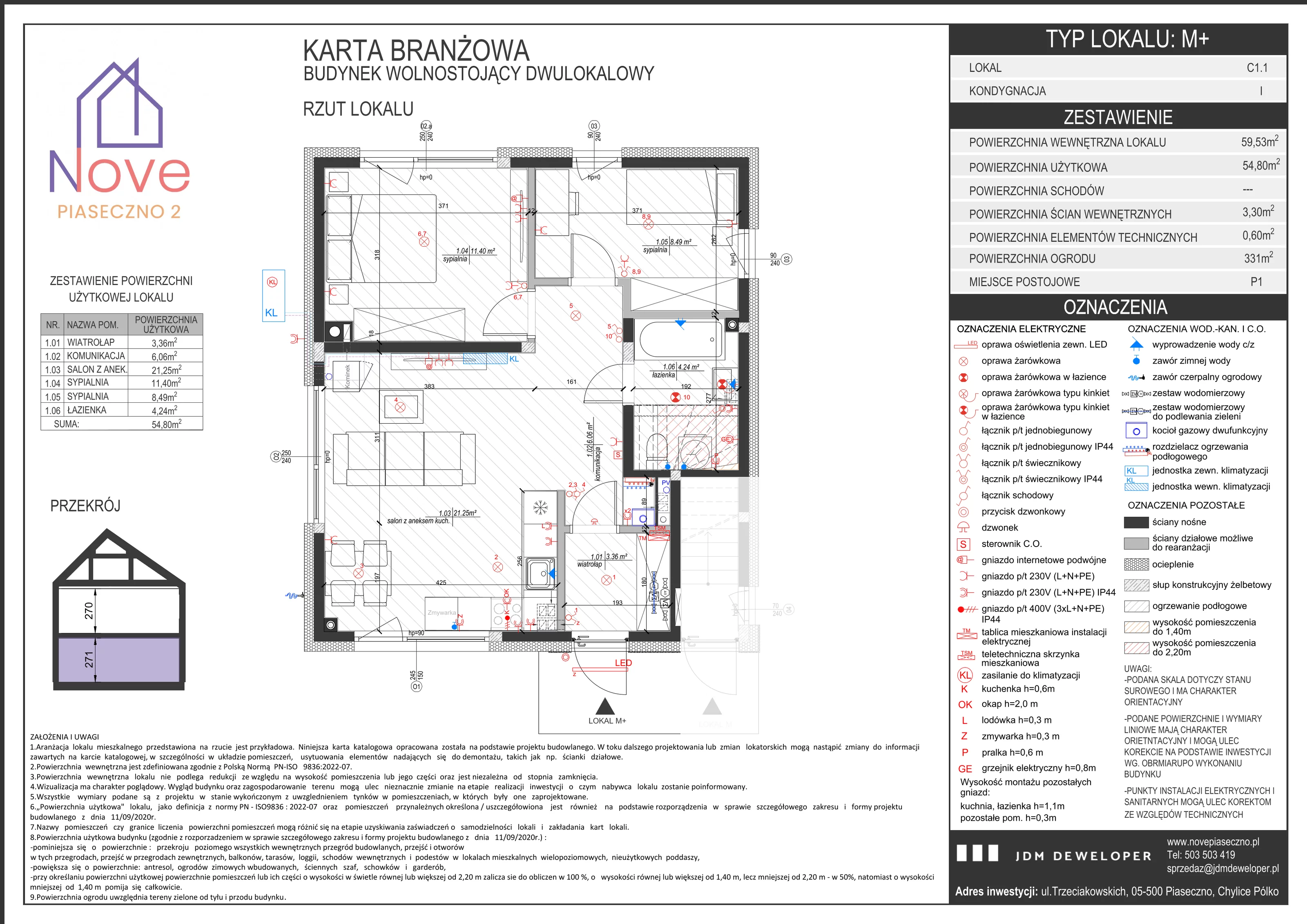 Mieszkanie 59,00 m², parter, oferta nr C1.1, Nove Piaseczno 2, Chylice-Pólko, ul. Trzeciakowskich