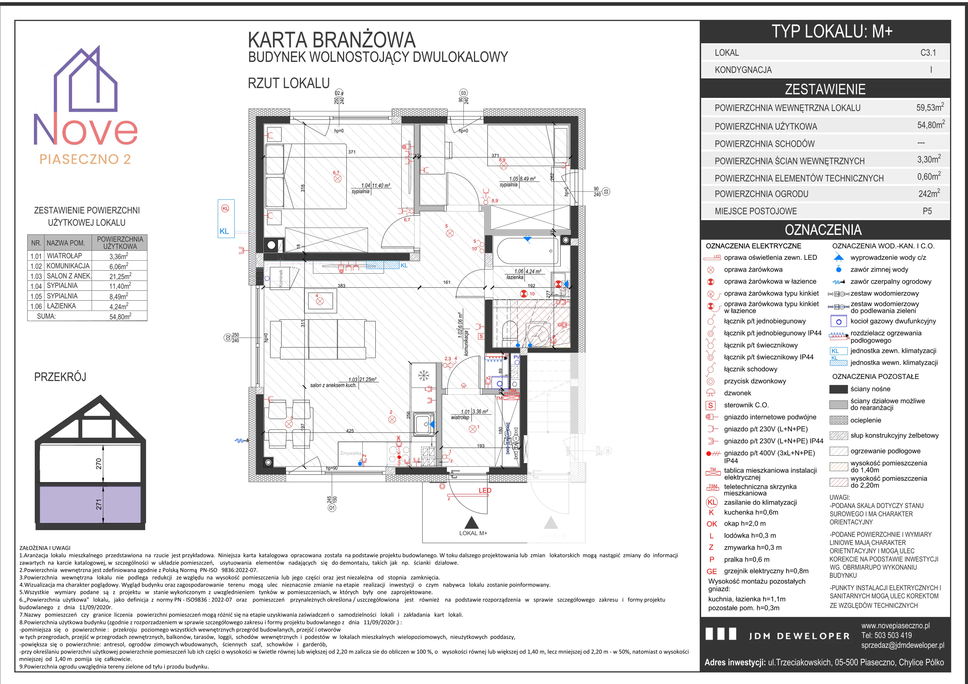 Mieszkanie 59,00 m², parter, oferta nr C3.1, Nove Piaseczno 2, Chylice-Pólko, ul. Trzeciakowskich