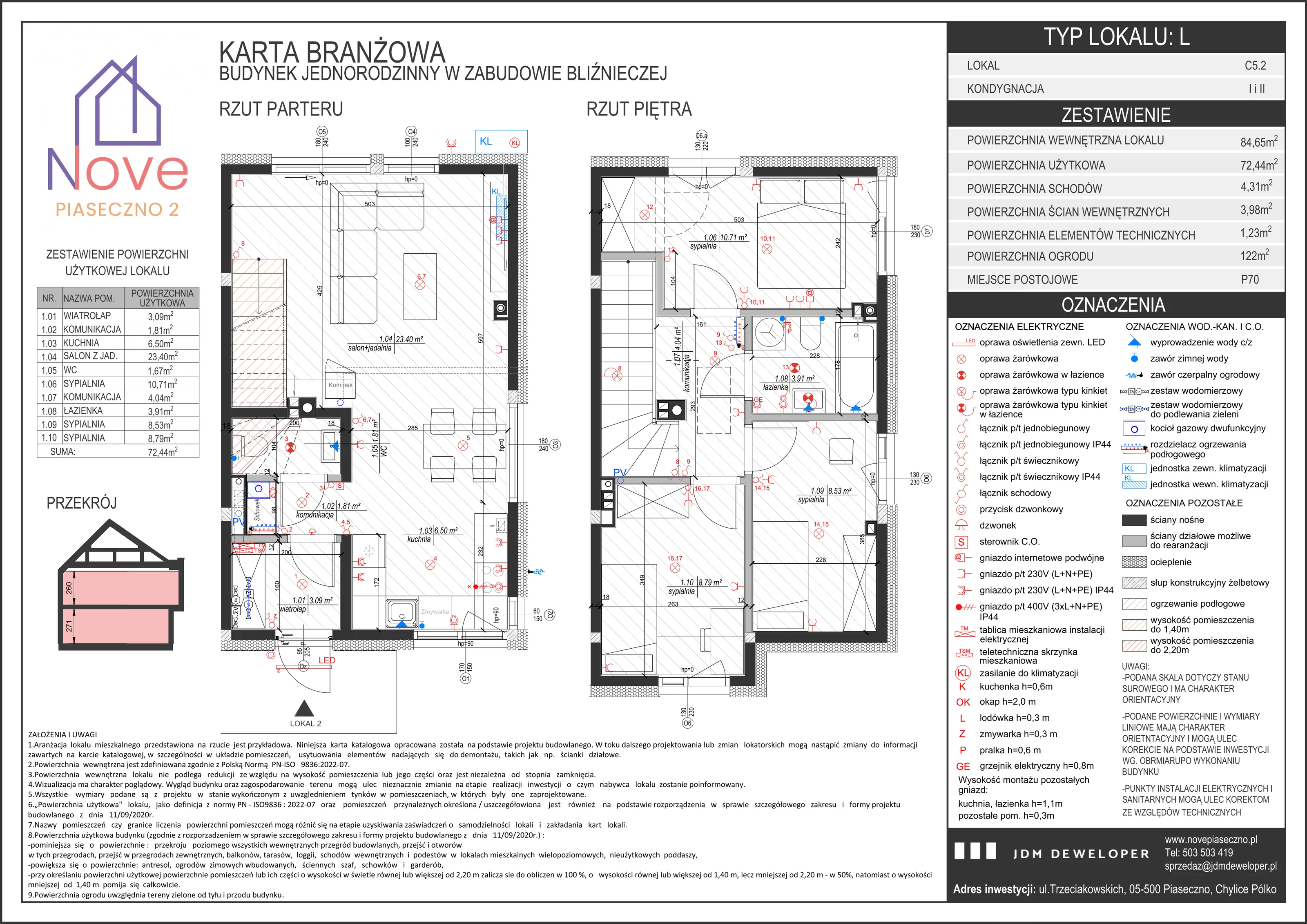 Dom 85,00 m², oferta nr C5.2, Domy Nove Piaseczno 2, Chylice-Pólko, ul. Trzeciakowskich