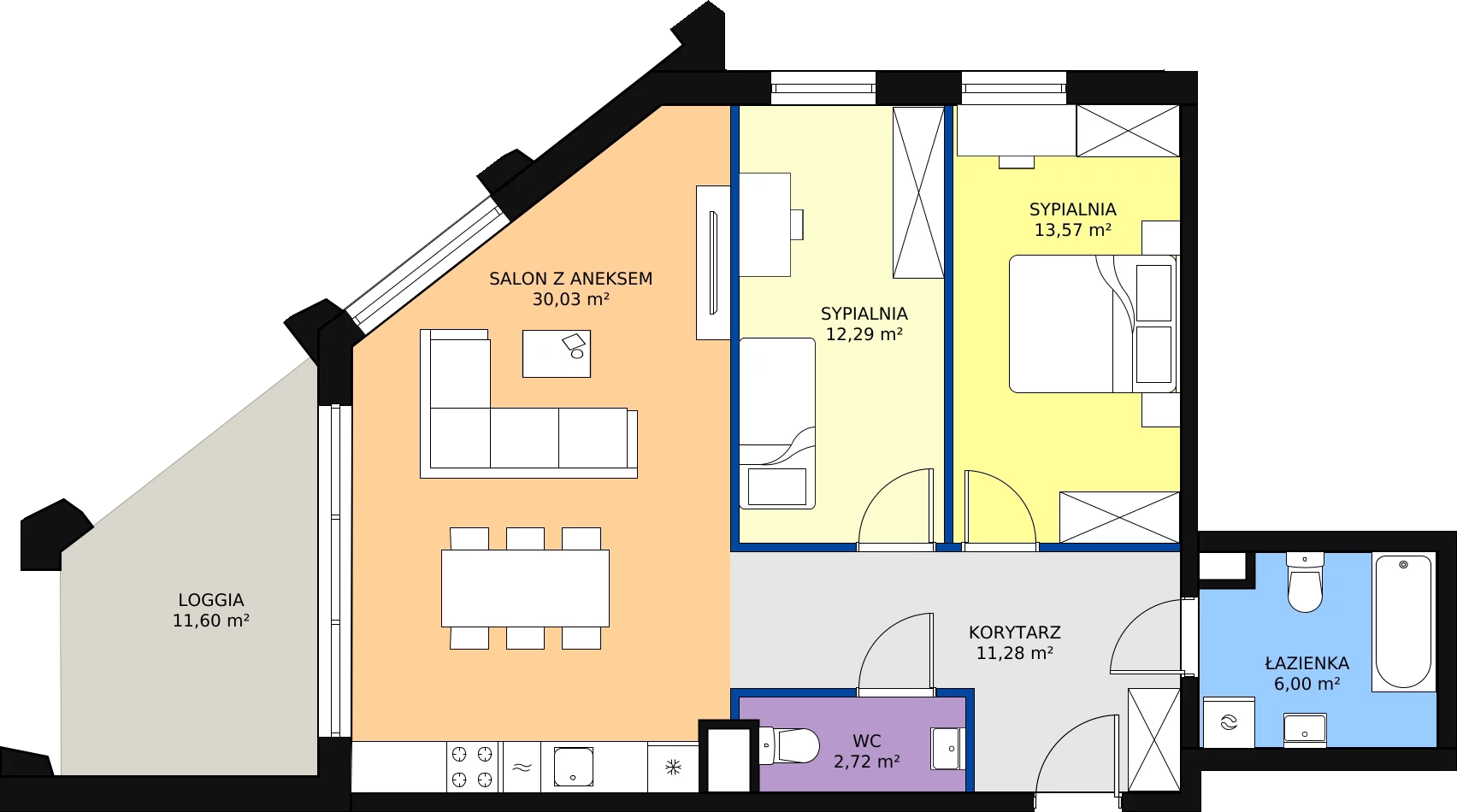 Zalety apartamentu 75.94 m², D_04_45