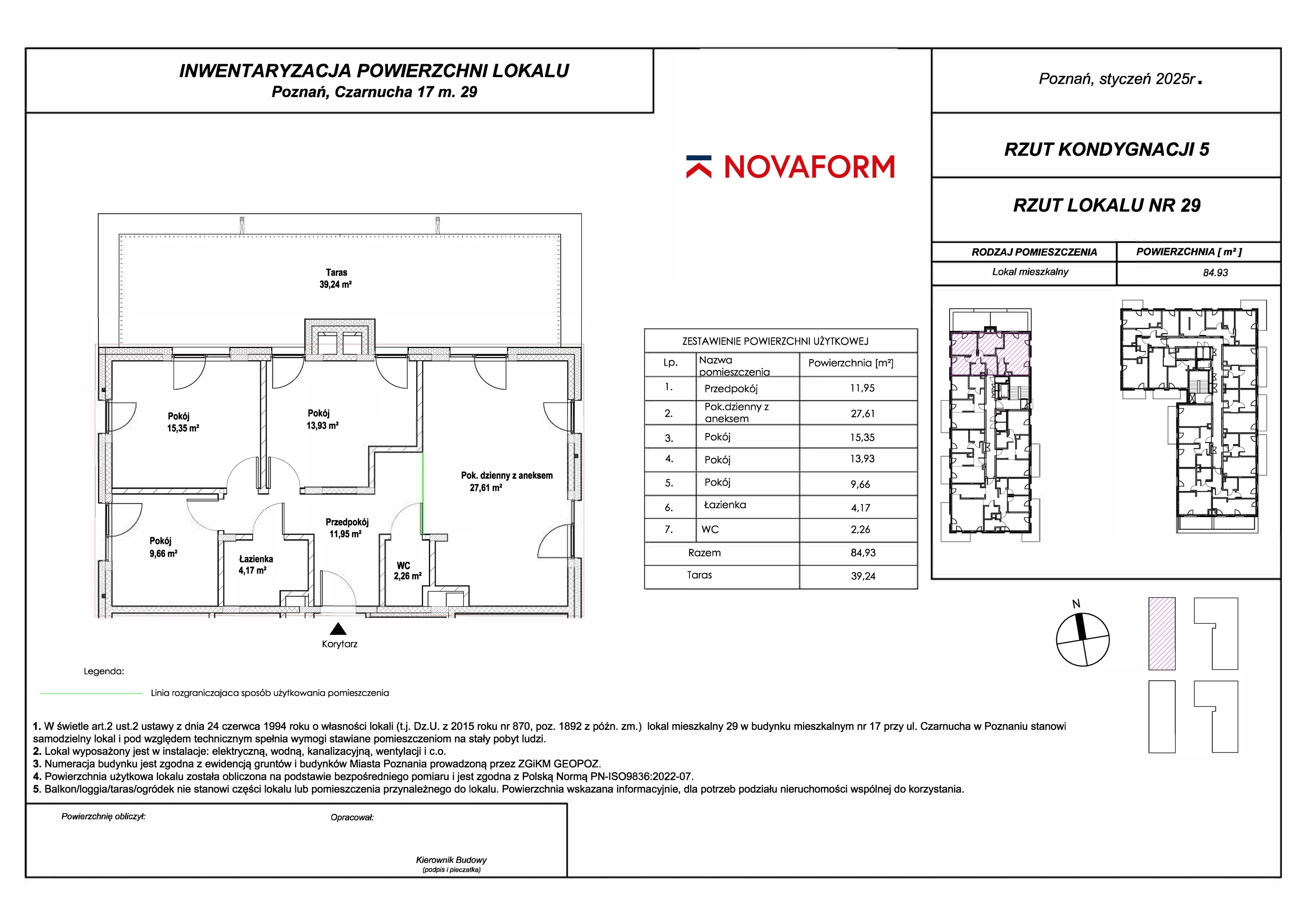 3 pokoje, mieszkanie 84,93 m², piętro 4, oferta nr E.4.01, Nove Olendry, Poznań, Naramowice, Naramowice, ul. Czarnucha 17