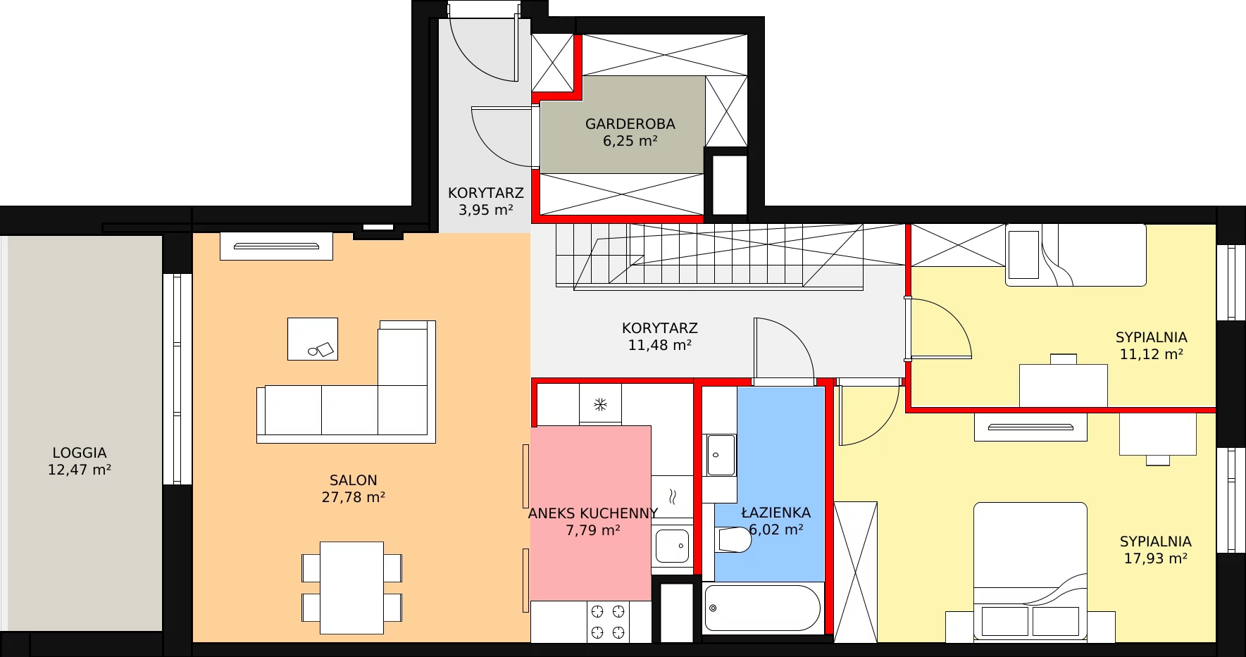 6 pokoi, apartament 179,39 m², piętro 4, oferta nr 51, Osiedle Terminus, Piastów, ul. Bodycha 122