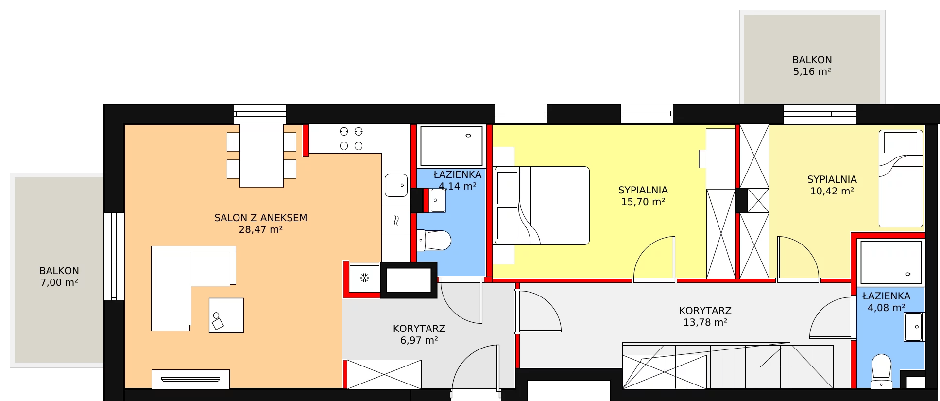 Apartament 137,24 m², piętro 4, oferta nr 54, Osiedle Terminus, Piastów, ul. Bodycha 122