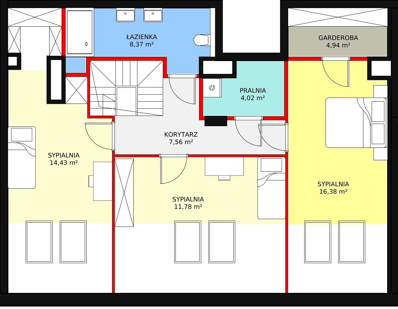 6 pokoi, apartament 155,30 m², piętro 4, oferta nr 27, Osiedle Terminus, Piastów, ul. Bodycha 122