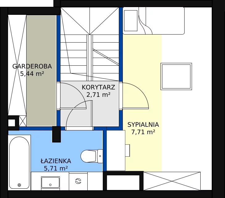 2 pokoje, apartament 49,01 m², piętro 4, oferta nr 56, Osiedle Terminus, Piastów, ul. Bodycha 122