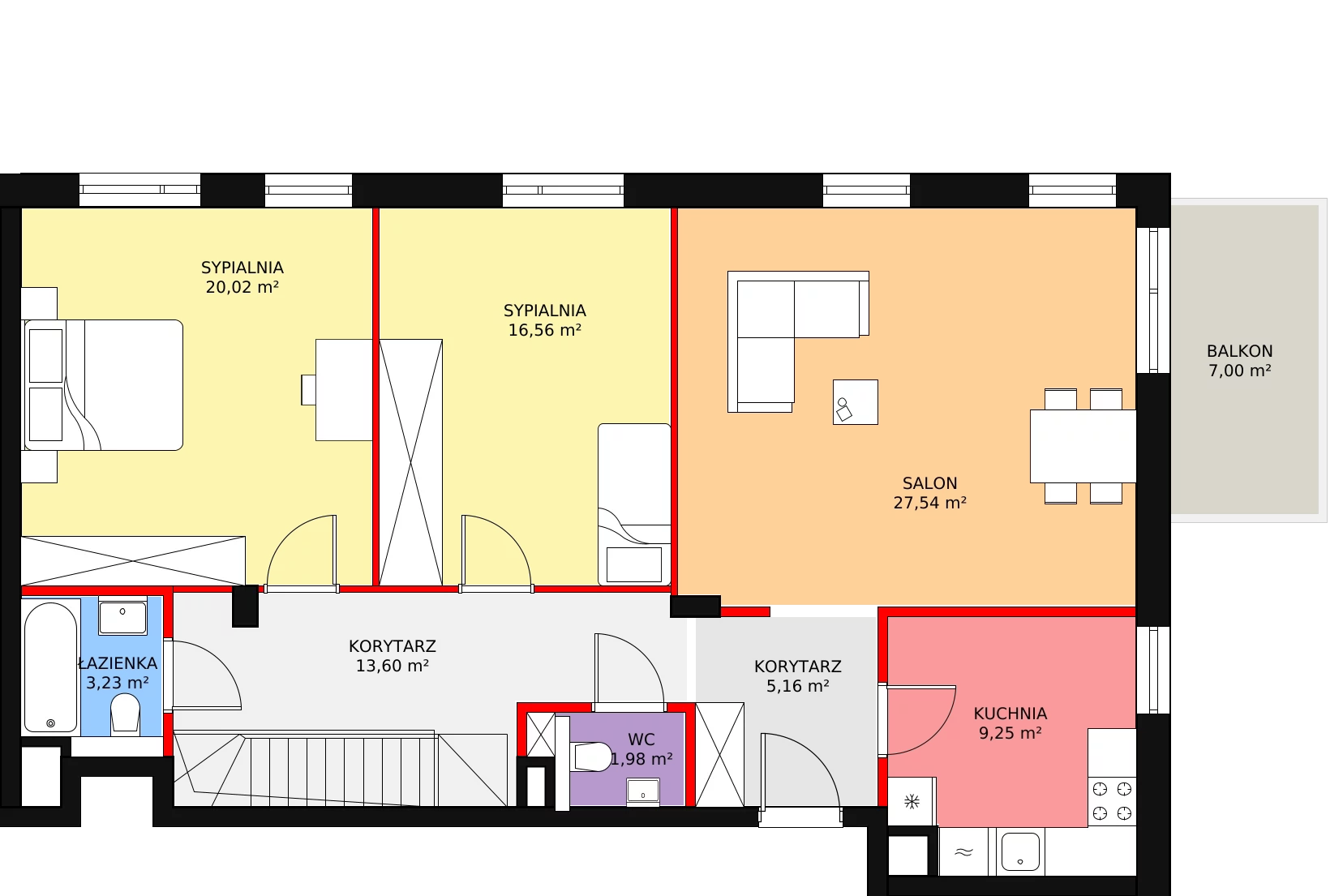 6 pokoi, apartament 168,27 m², piętro 4, oferta nr 24, Osiedle Terminus, Piastów, ul. Bodycha 122