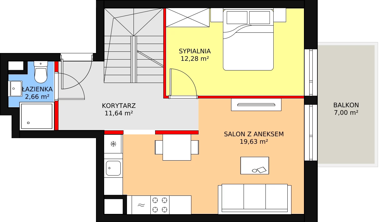 Apartament 78,30 m², piętro 4, oferta nr 52, Osiedle Terminus, Piastów, ul. Bodycha 122