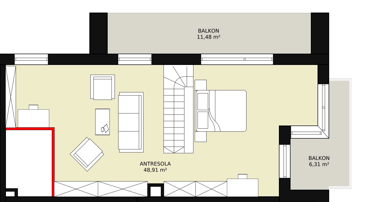 4 pokoje, apartament 101,63 m², piętro 4, oferta nr M - 98, Ultra Marina, Ełk, Jeziorna, ul. bp. Edwarda Samsela 3