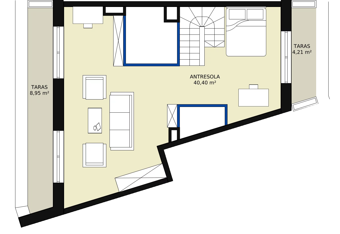 5 pokoi, apartament 105,96 m², piętro 4, oferta nr M-57, Ultra Marina, Ełk, Jeziorna, ul. bp. Edwarda Samsela 3