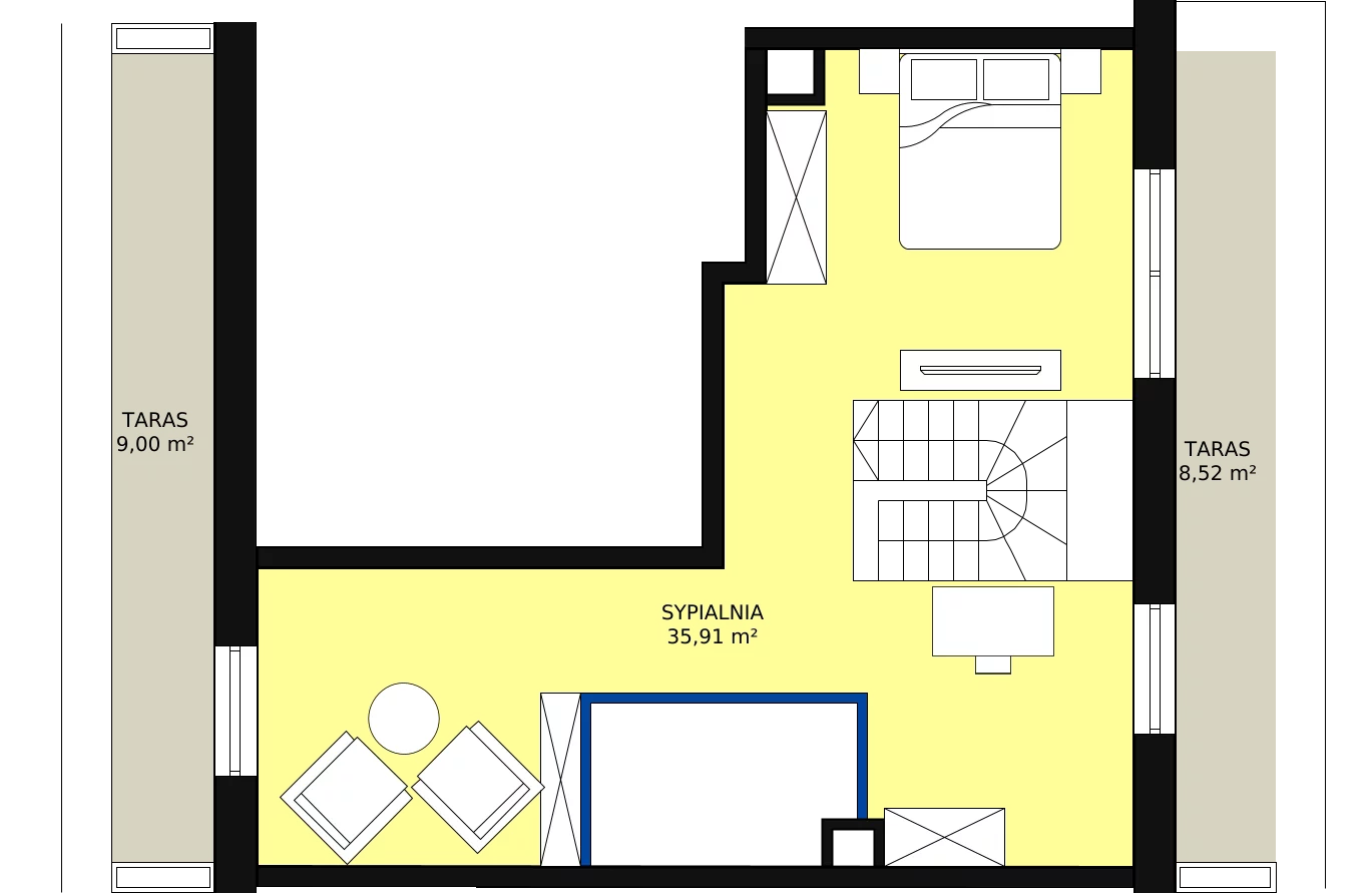 5 pokoi, apartament 94,00 m², piętro 4, oferta nr M-64, Ultra Marina, Ełk, Jeziorna, ul. bp. Edwarda Samsela 3