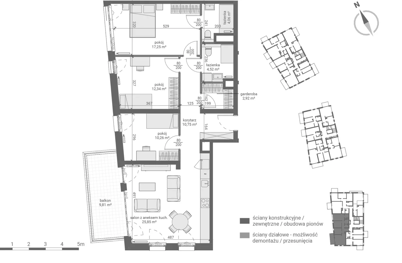 Apartament 87,94 m², piętro 1, oferta nr 7, Matemblevo - etap c, Gdańsk, Piecki-Migowo, ul. Dolne Migowo 23 E