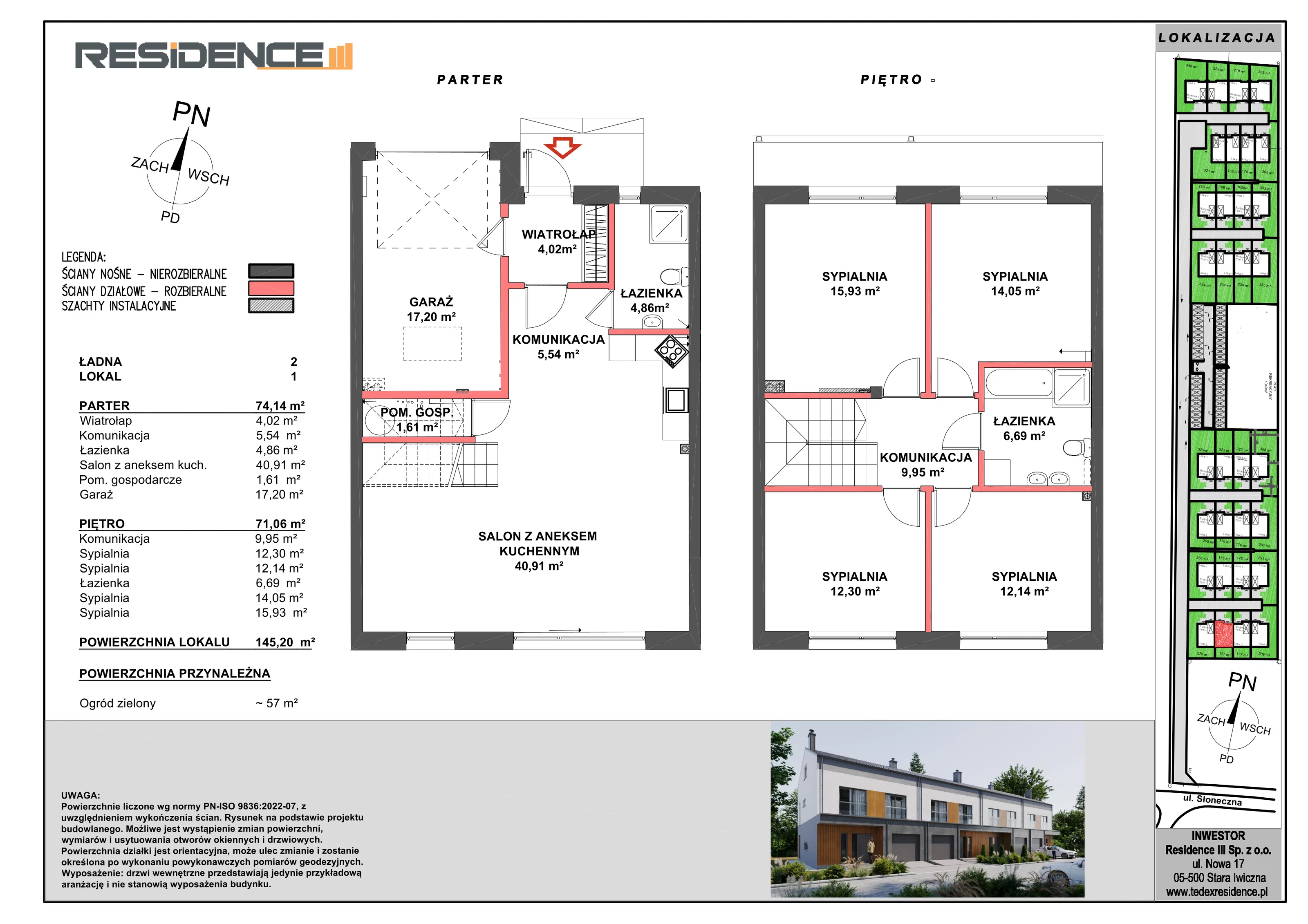5 pokoi, mieszkanie 145,20 m², parter, oferta nr B2-L1  , Apartamenty Przy Ładnej, Stara Iwiczna, ul. Ładna