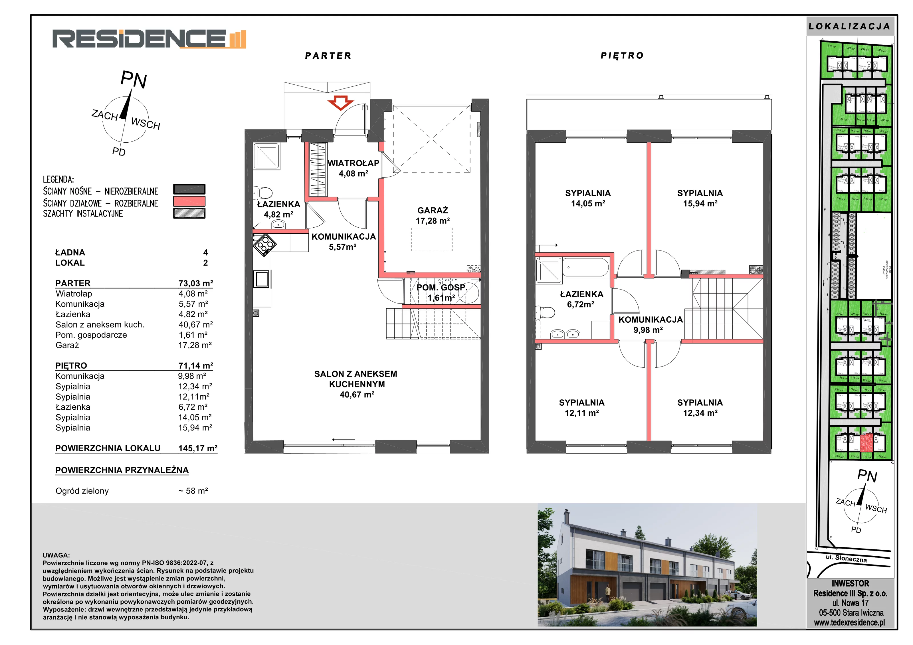 5 pokoi, mieszkanie 145,17 m², parter, oferta nr M4-L2, Apartamenty Przy Ładnej, Stara Iwiczna, ul. Ładna