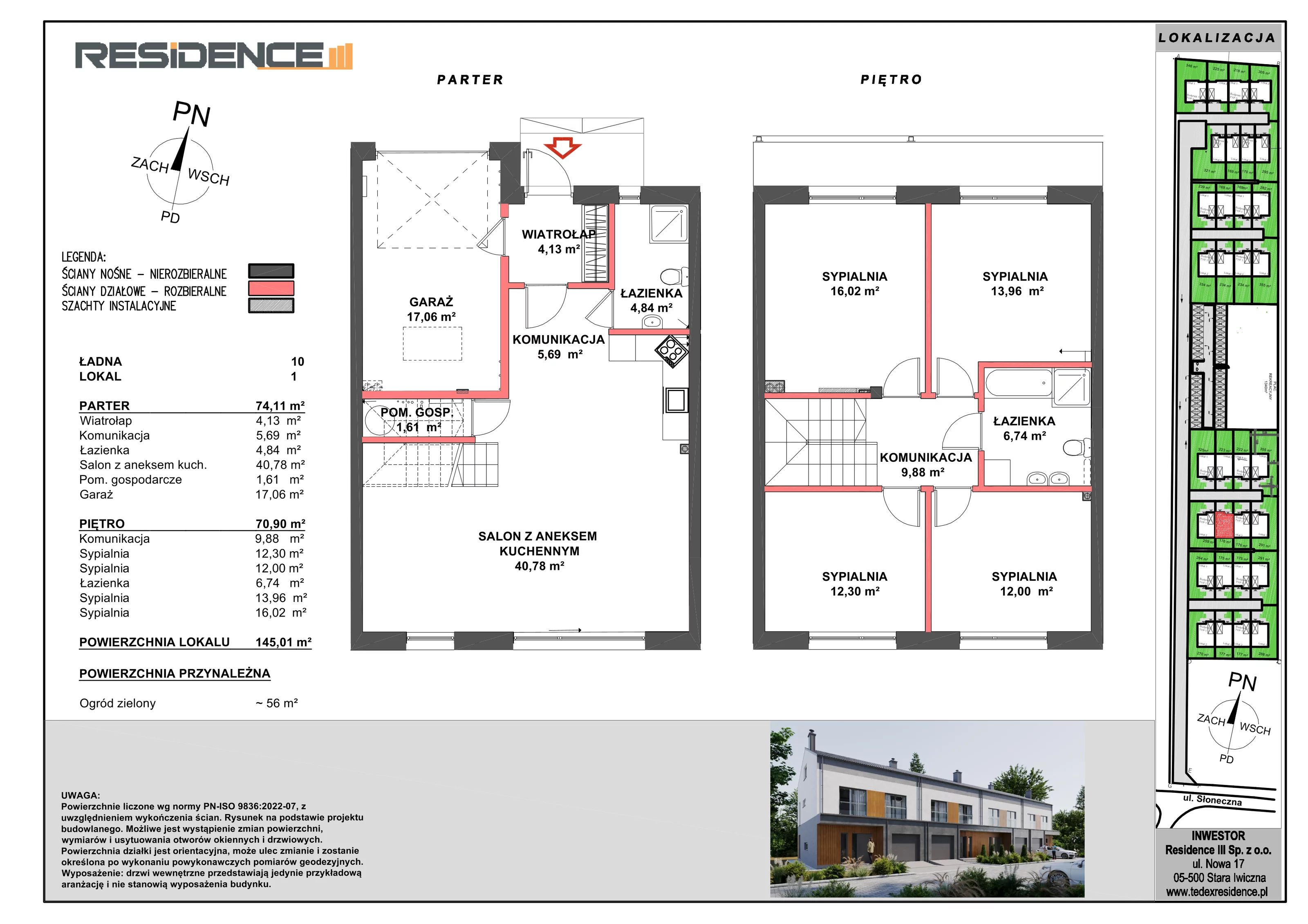 5 pokoi, mieszkanie 145,01 m², parter, oferta nr B10-L1, Apartamenty Przy Ładnej, Stara Iwiczna, ul. Ładna