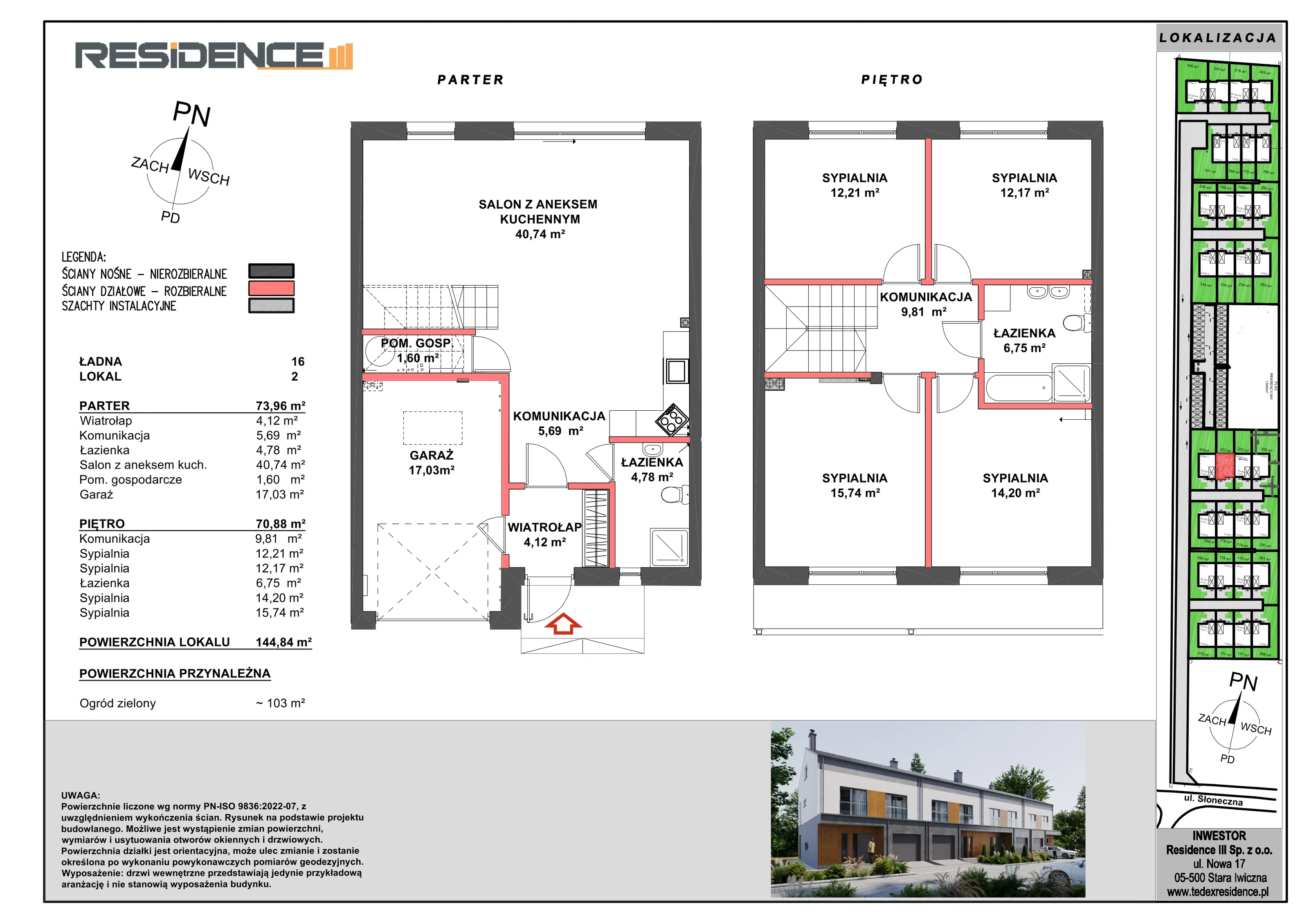 5 pokoi, mieszkanie 144,84 m², parter, oferta nr B16-L2, Apartamenty Przy Ładnej, Stara Iwiczna, ul. Ładna