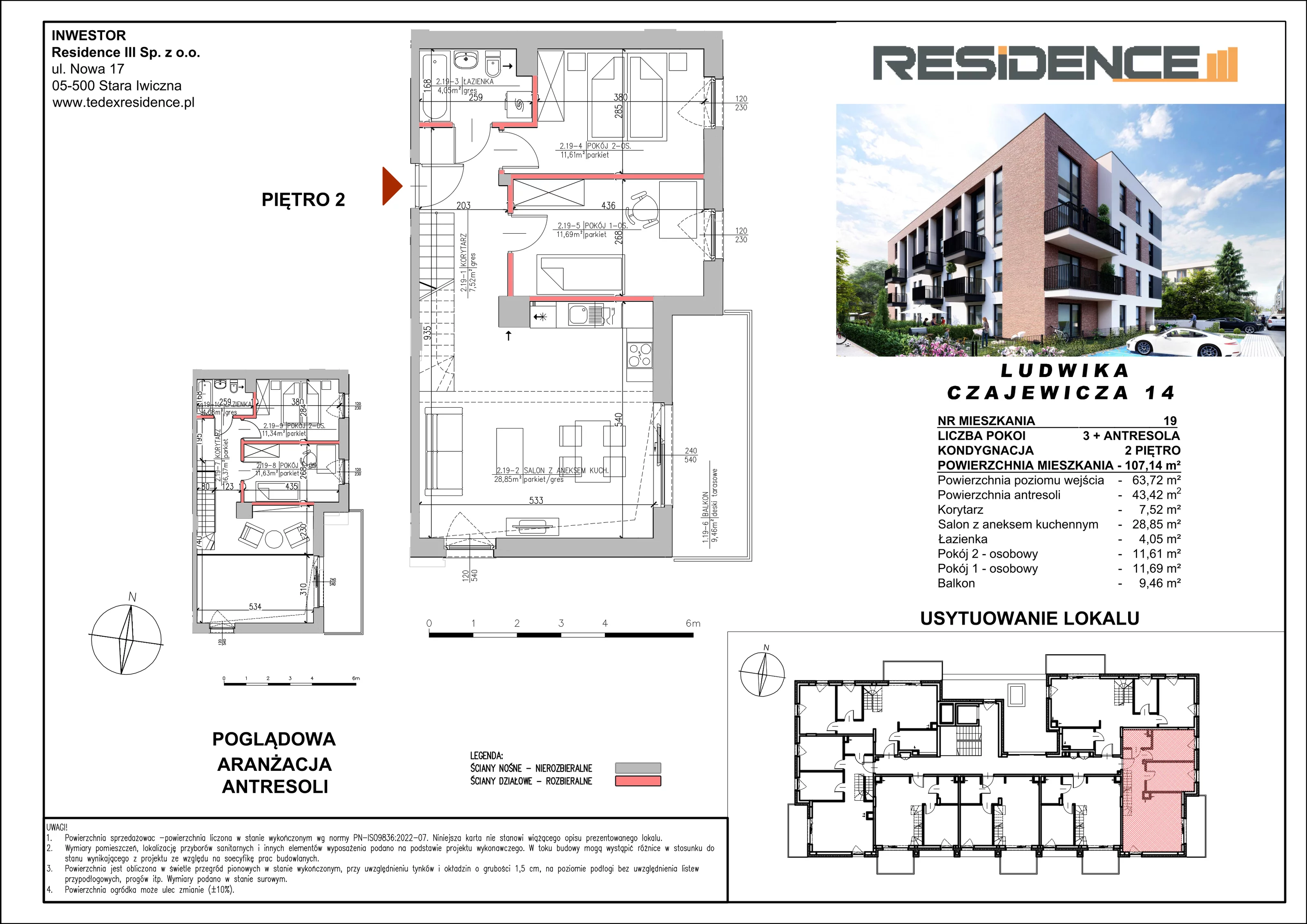 Apartament 104,71 m², piętro 2, oferta nr 2_19, Apartamenty Stacja Czajewicza, Piaseczno, ul. Czajewicza 14