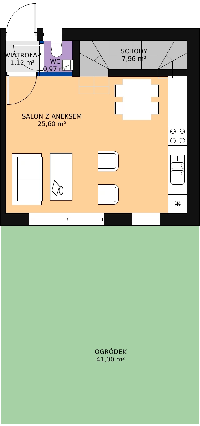 4 pokoje, mieszkanie 80,66 m², parter, oferta nr 11, Sęczkowa 73, Warszawa, Wawer, Las, ul. Sęczkowa 73