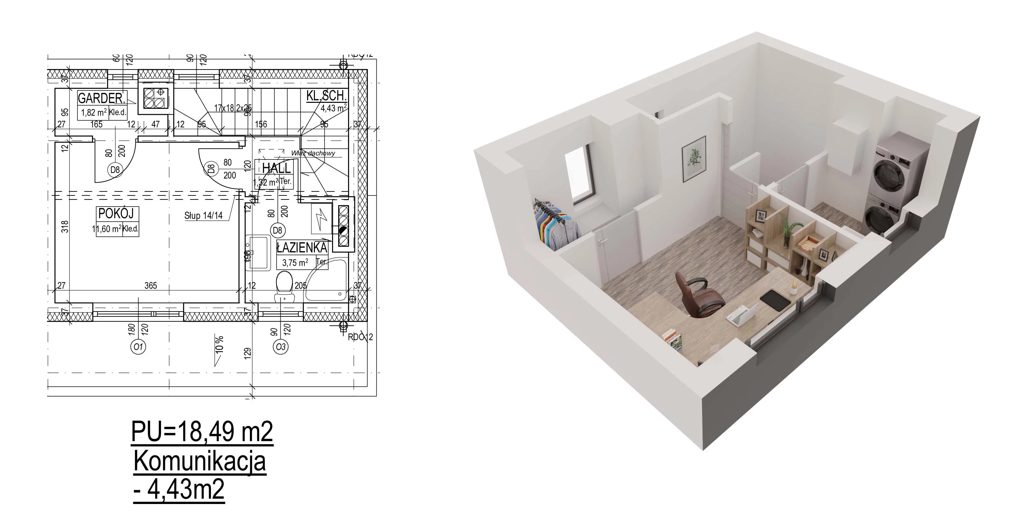 3 pokoje, mieszkanie 80,66 m², parter, oferta nr 9, Sęczkowa 73, Warszawa, Wawer, Las, ul. Sęczkowa 73