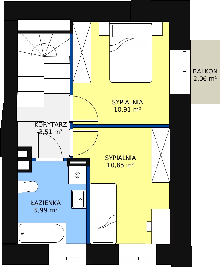 3 pokoje, mieszkanie 69,13 m², parter, oferta nr C3.0.03, Aroma Park Lofty, Warszawa, Białołęka, Henryków, ul. Dziatwy
