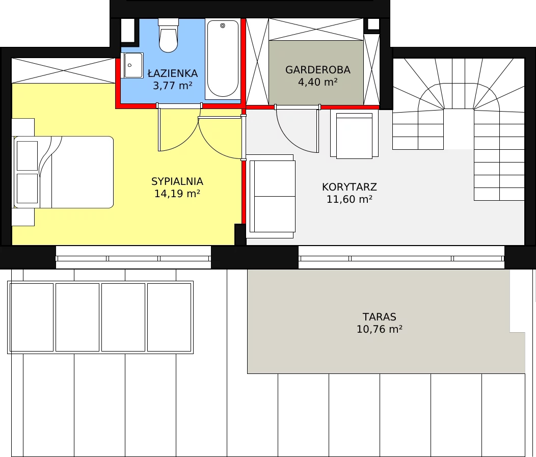 4 pokoje, mieszkanie 110,70 m², piętro 4, oferta nr E.1.4.03, Aroma Park Lofty, Warszawa, Białołęka, Henryków, ul. Dziatwy